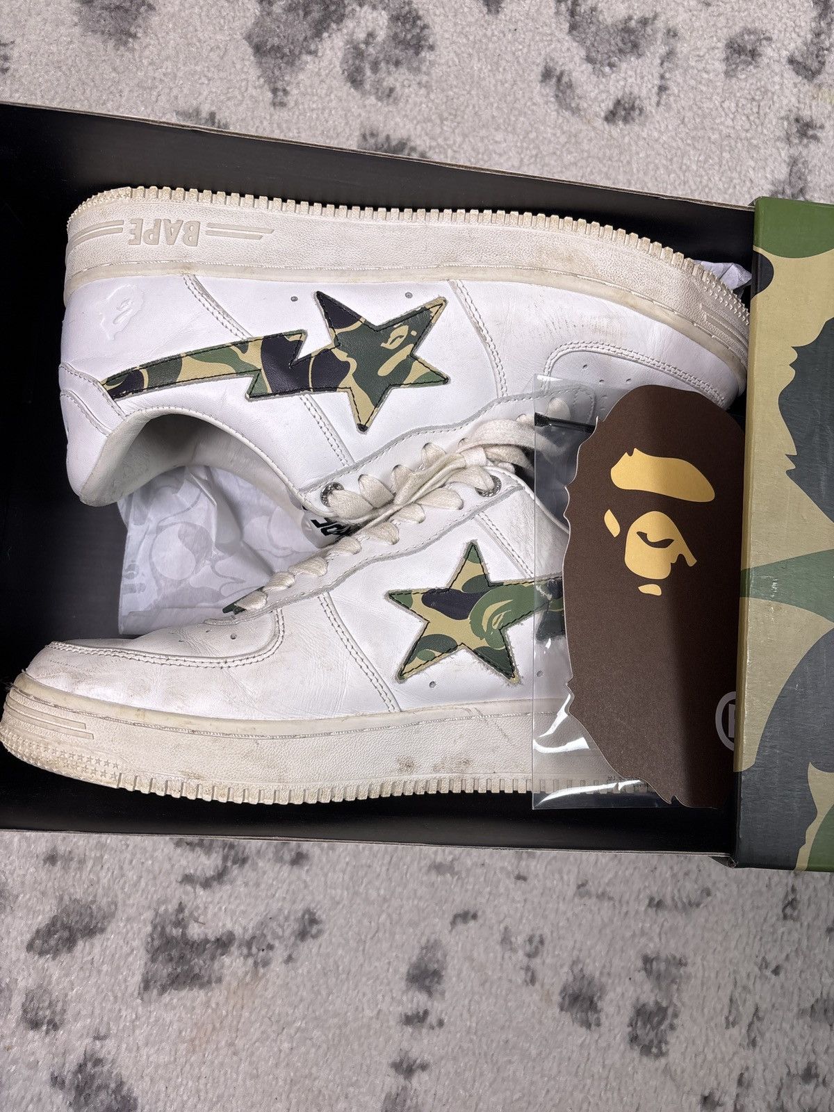 Bape BAPESTA GREEN CAMOFLAUGE Size US 9.5 / EU 42-43 - 5 Thumbnail