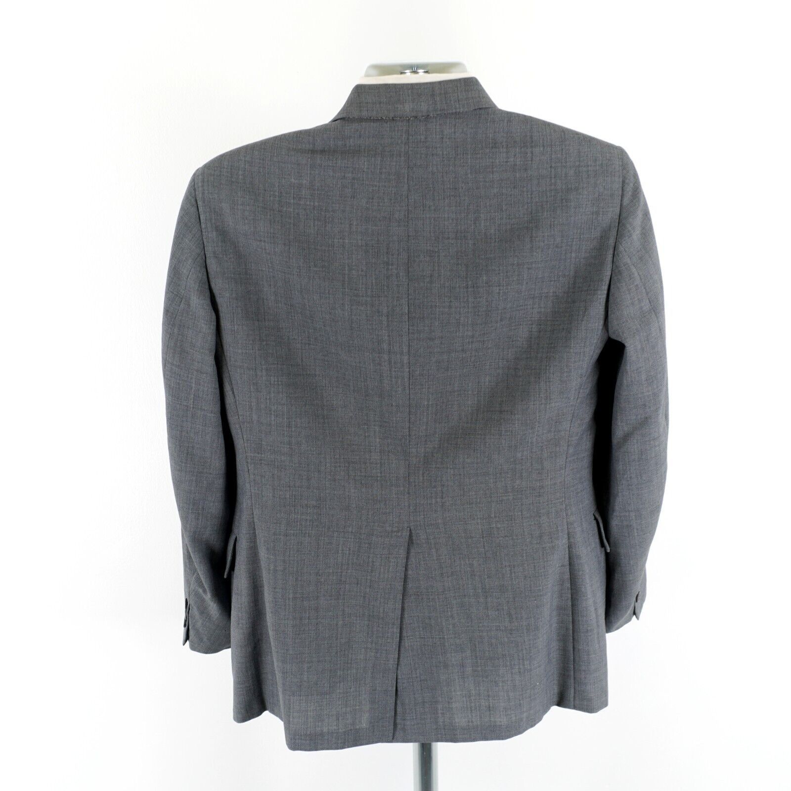 Tom James Tom James Gray W/ Hint Of Blue Wool 2 Button Blazer 38S Size 38S - 8 Thumbnail