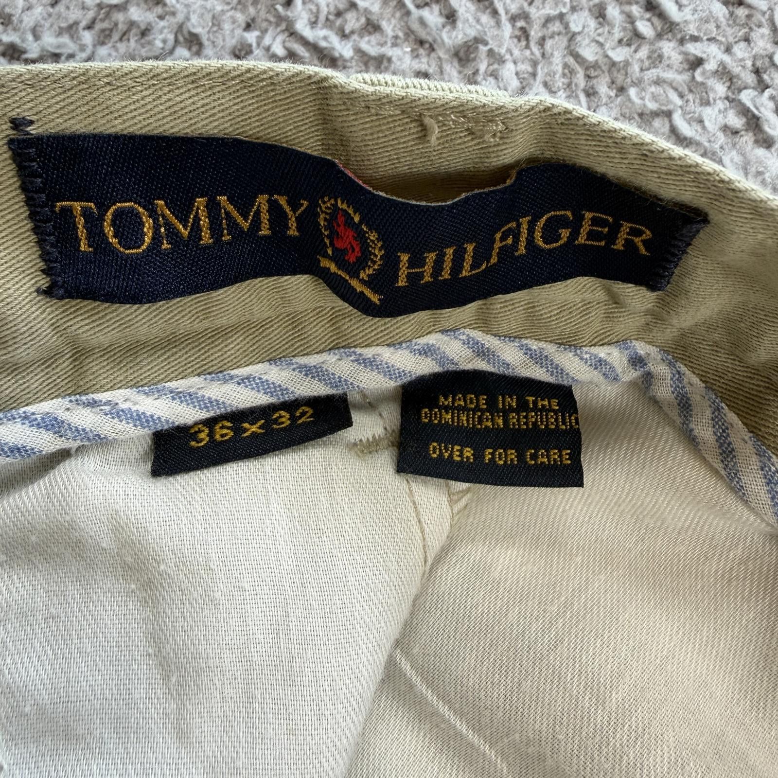 Tommy Hilfiger Vintage 90s Tommy Hilfiger Khaki Chino Pants Mens 36x32 Size US 36 / EU 52 - 5 Thumbnail