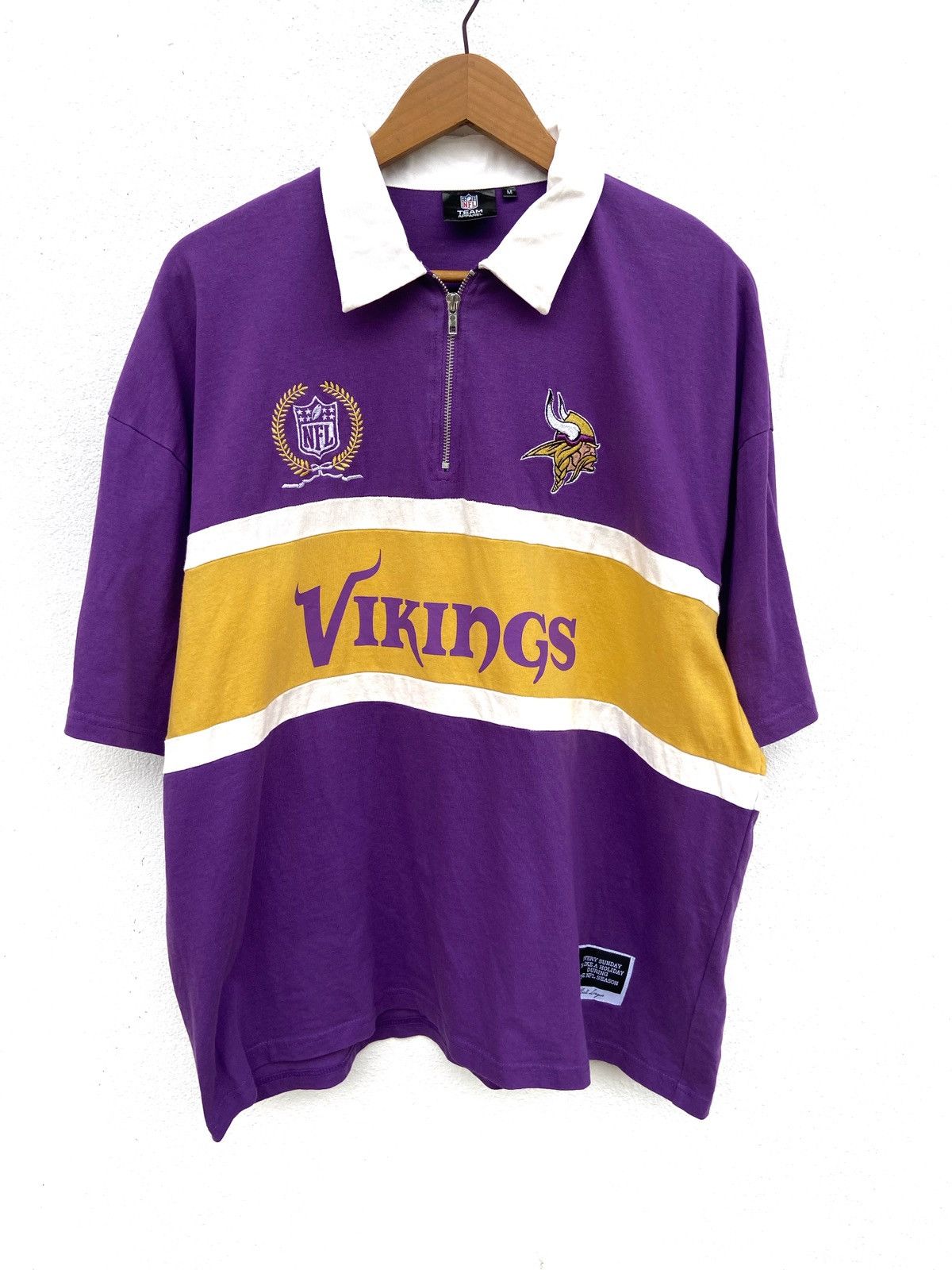 NFL Vikings Half zipper NFL t shirt polo oversized Size US M / EU 48-50 / 2 - 1 Thumbnail