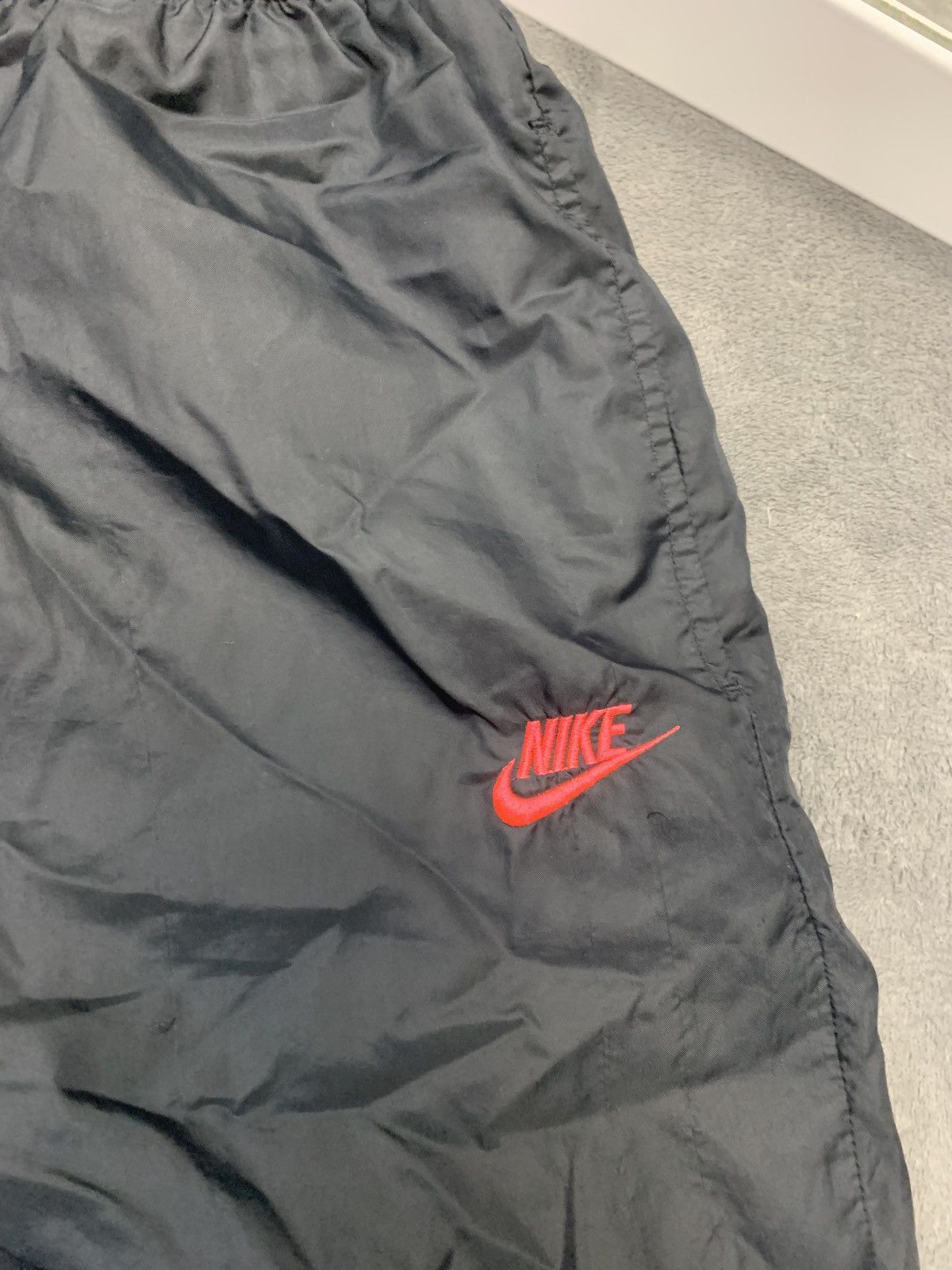Nike × Vintage Vintage 90s Nike Swoosh Nylon Track Pants Size US 34 / EU 50 - 2 Thumbnail