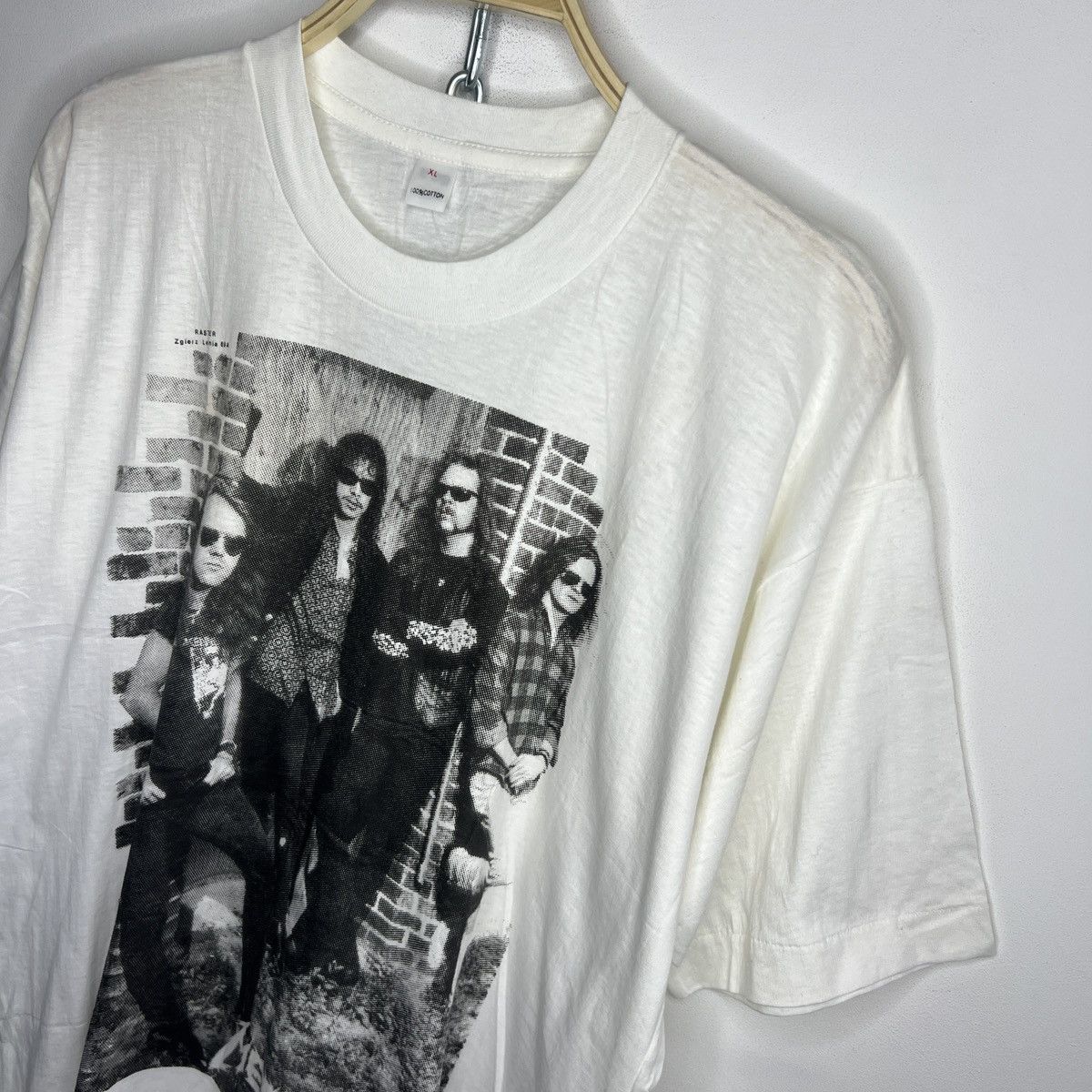 Band Tees × Metallica × Vintage Vintage 90s Single Stitch White Tshirt Metallica Full Print Size US L / EU 52-54 / 3 - 4 Thumbnail