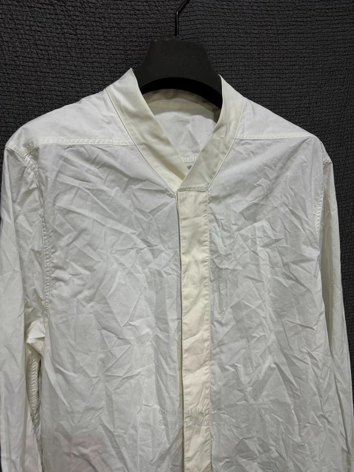 Rick Owens Rick Owens Collarless White Shirt. Size US L / EU 52-54 / 3 - 4 Thumbnail