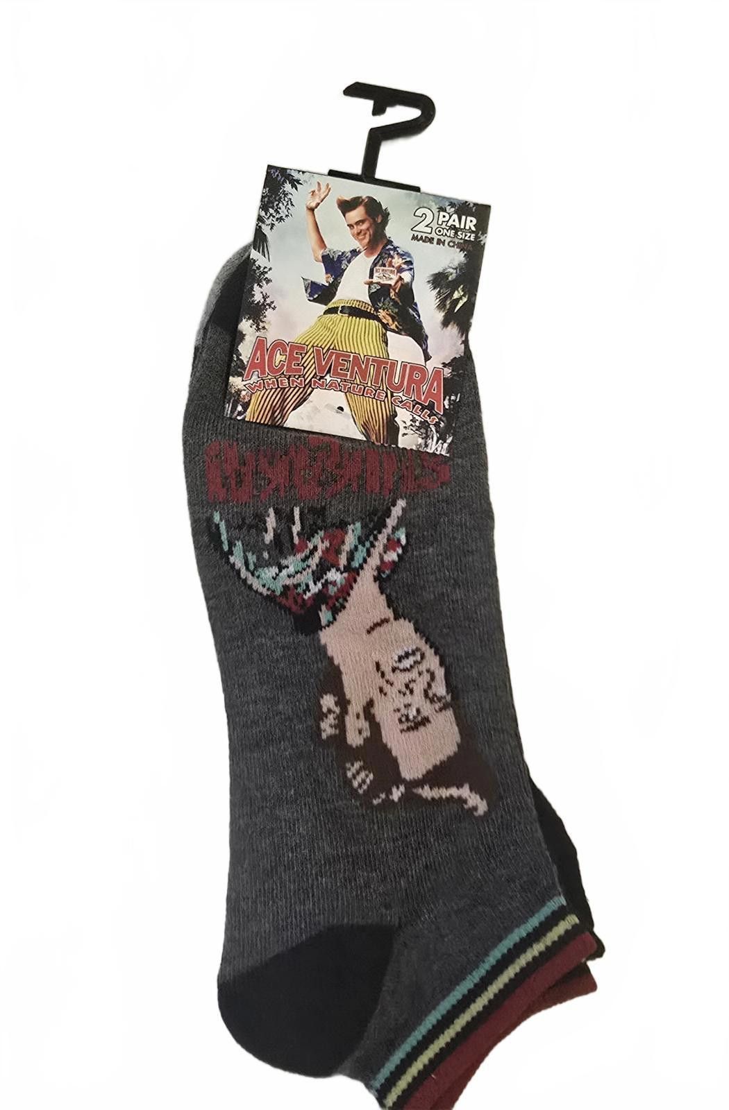 Designer Ace Ventura When Nature Calls Socks - 2 Pair Set Size ONE SIZE - 1 Thumbnail