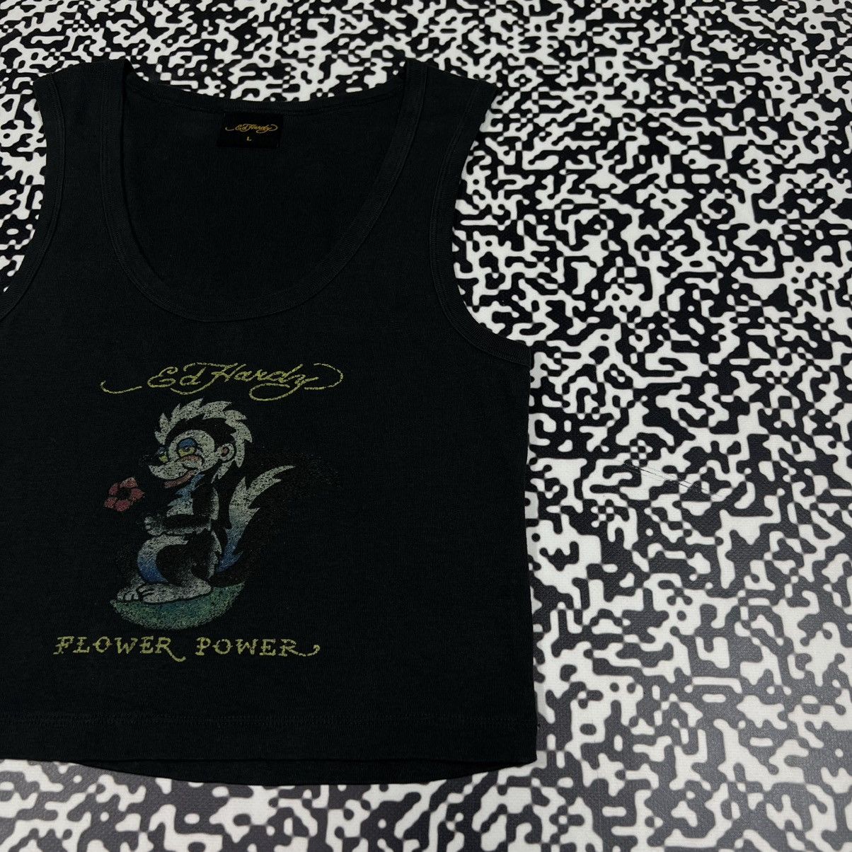 Ed Hardy Vintage Y2K Ed Hardy Flower Power Japanese Style Tank Top Size L / US 10 / IT 46 - 5 Thumbnail