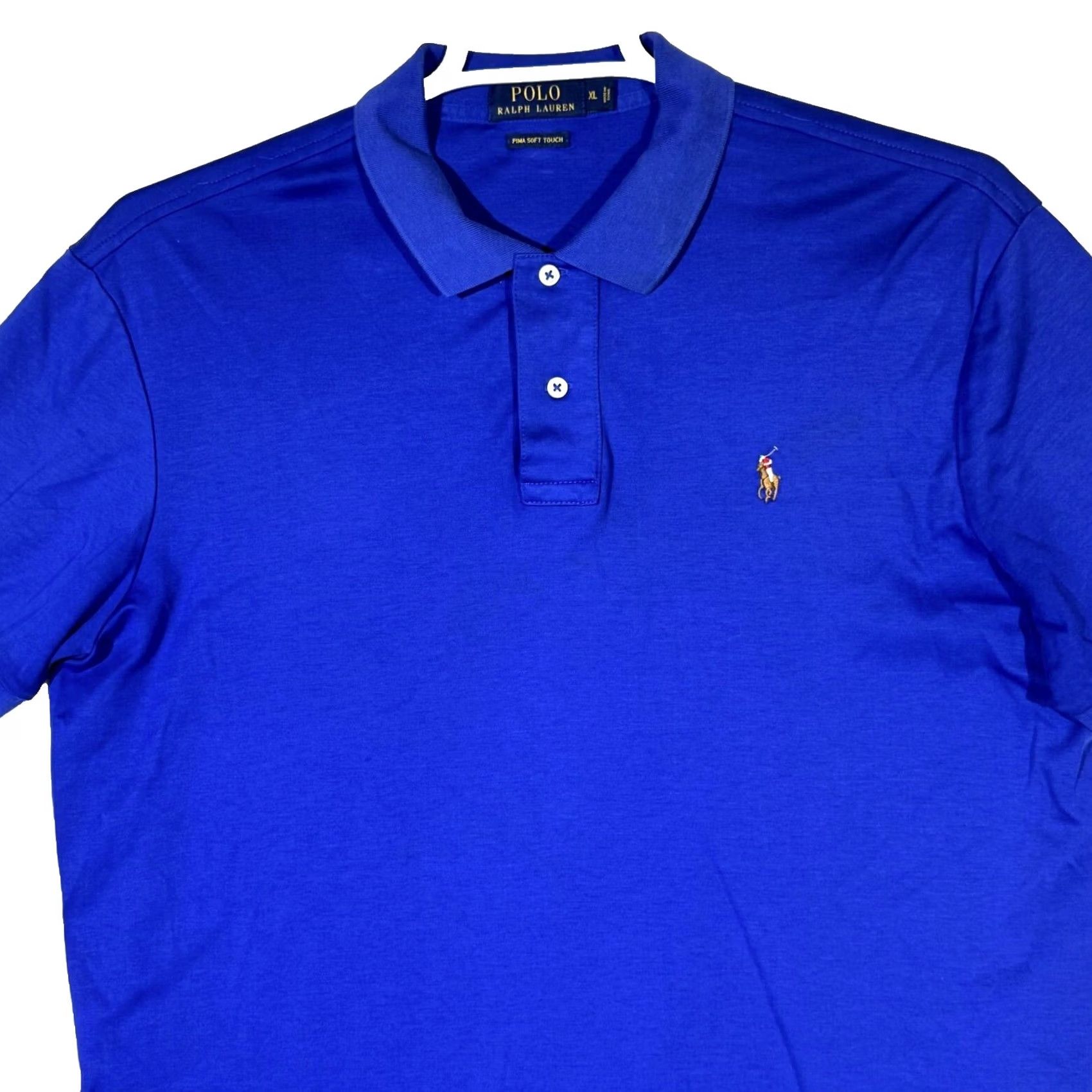 Polo Ralph Lauren Polo Ralph Lauren Shirt Men XL Blue 100 Percent Cotton Soft Touch Short Sleeve Size US XL / EU 56 / 4 - 4 Thumbnail