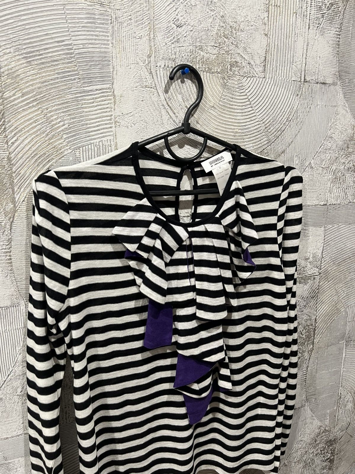Japanese Brand × Sonia Rykiel Sonia Rykiel “Sonia” Striped Wool Top Blouse Shirt Size M / US 6-8 / IT 42-44 - 1 Thumbnail
