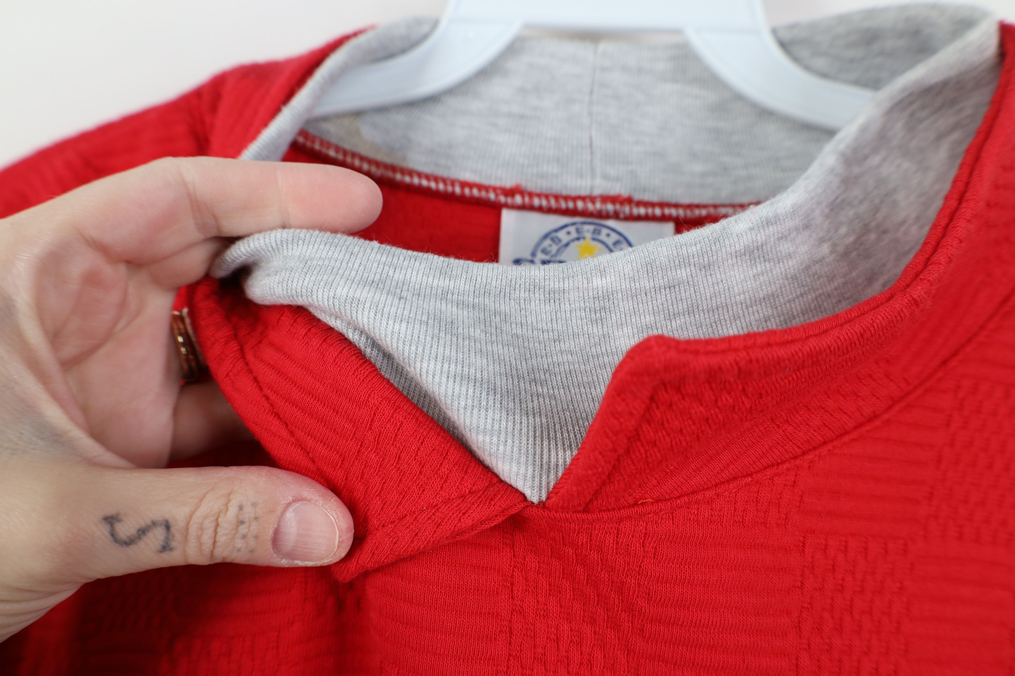 Vintage Vintage 90s Streetwear Farmhouse Patchwork Sweatshirt Size L / US 10 / IT 46 - 5 Thumbnail