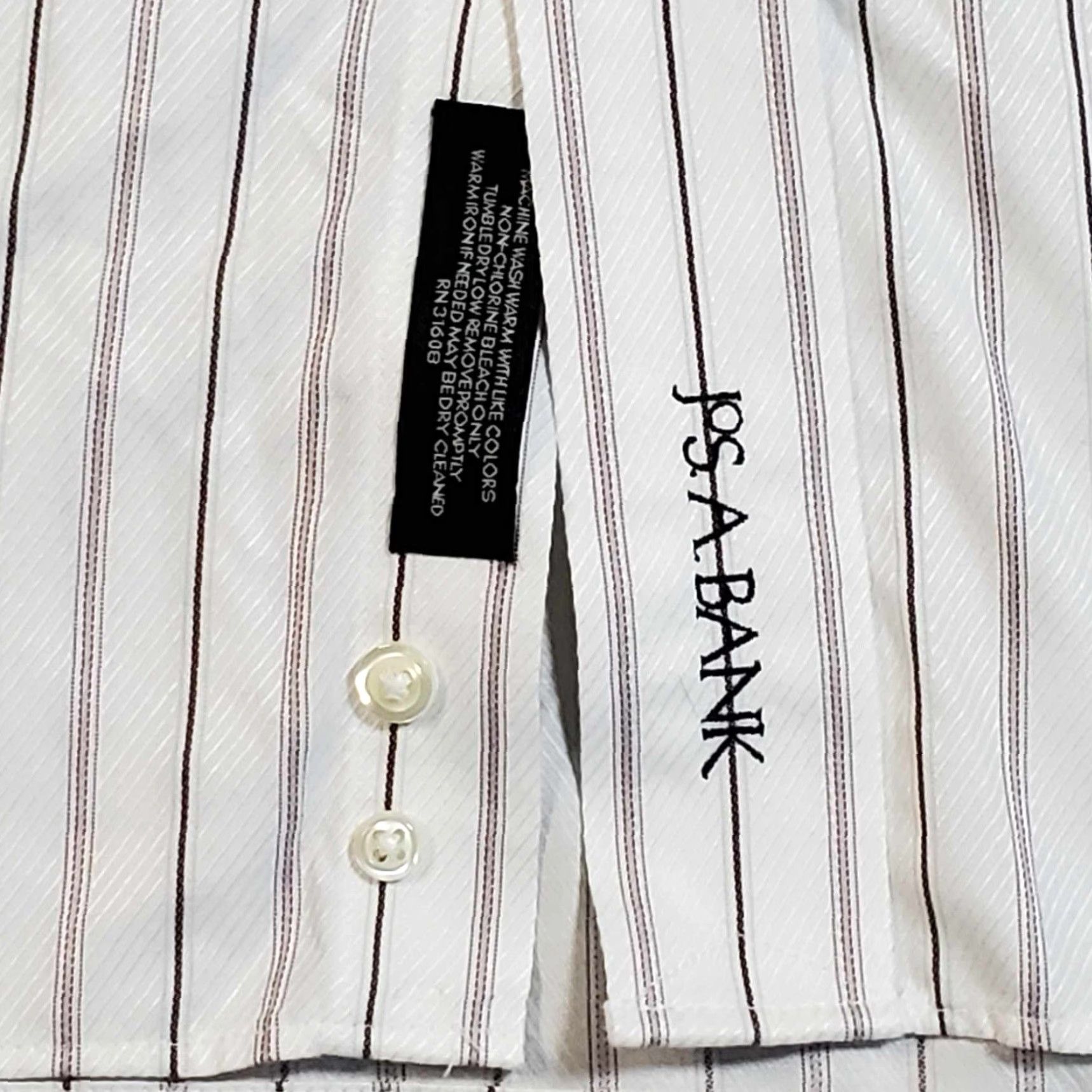 Jos. A. Bank Jos. A. Bank Signature Collection Dress Shirt Multicolor Long Sleeve 100% Cotton 16.5/36 Spread Collar Mens Size 46R - 4 Thumbnail