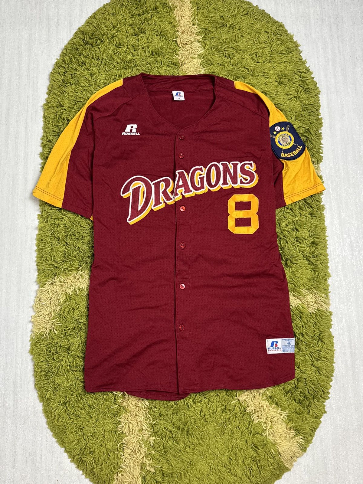 Vintage 90s Dragons MLB Russell Baseball Jersey