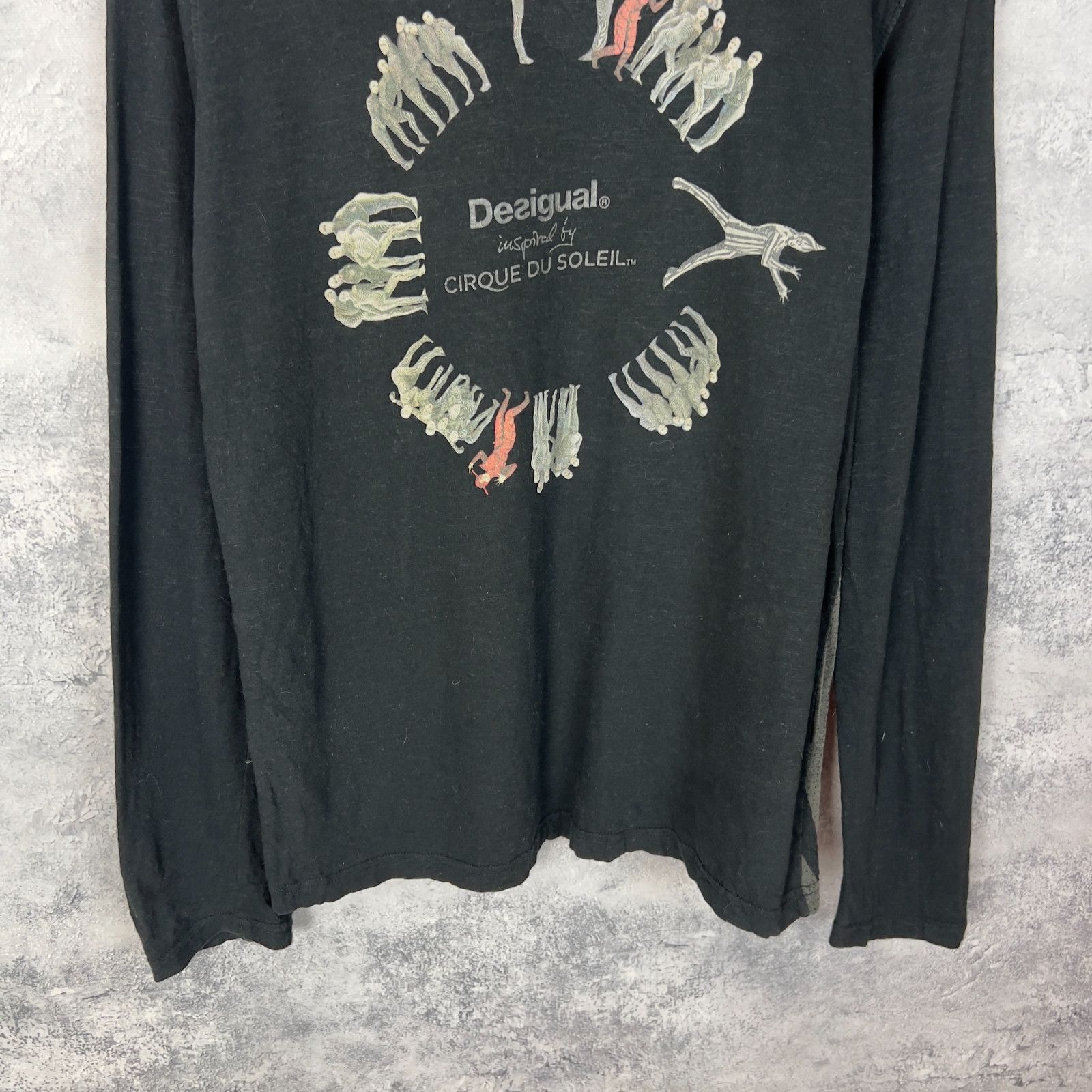 Desigual Desigual Cirque Du Soleil Tee Women's Size L Black ` Size L / US 10 / IT 46 - 3 Thumbnail