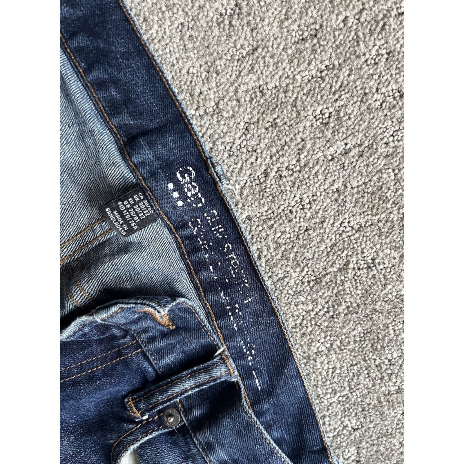 Gap Gap 1969 Jeans Slim Straight 30x32 Green Solid 5-Pocket Denim Casual Men’s Jeans Size US 30 / EU 46 - 5 Thumbnail