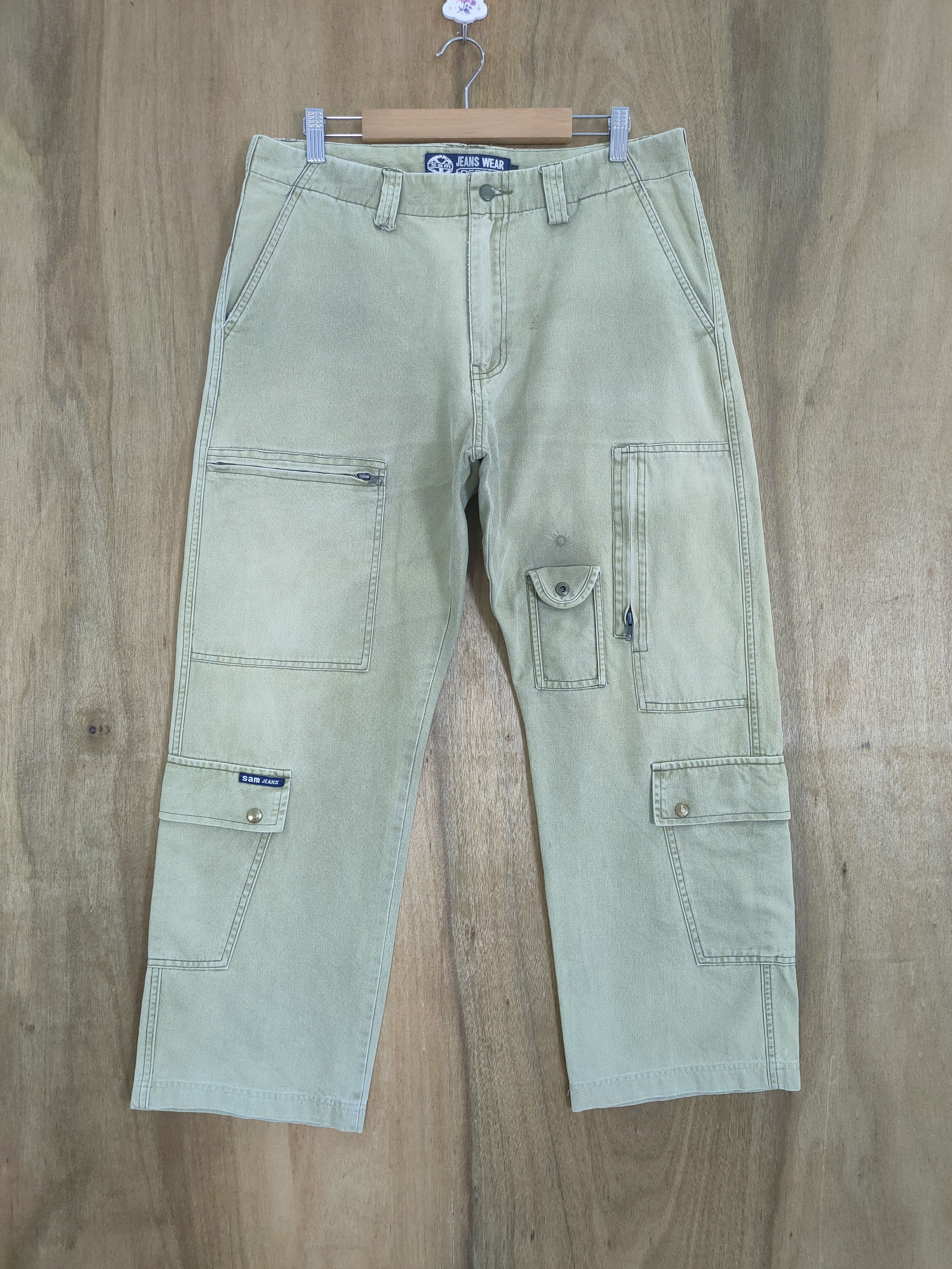 Japanese Brand SAMJEAN MULTIPOCKET CARGO PANTS Size US 34 / EU 50 - 2 Thumbnail