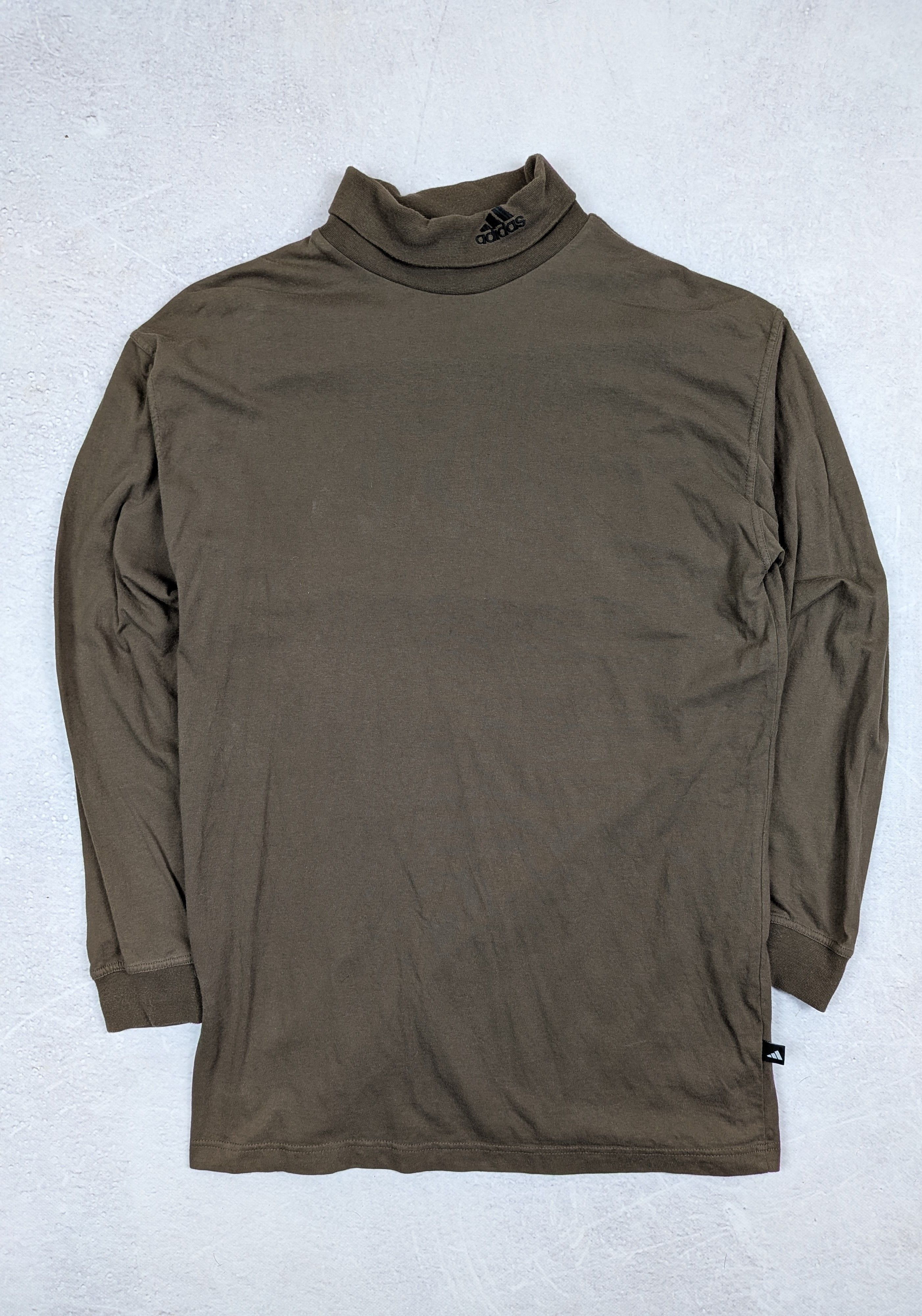 Adidas Vintage Adidas Brown Turtleneck Sweater M L Made in Greece Size US M / EU 48-50 / 2 - 1 Thumbnail