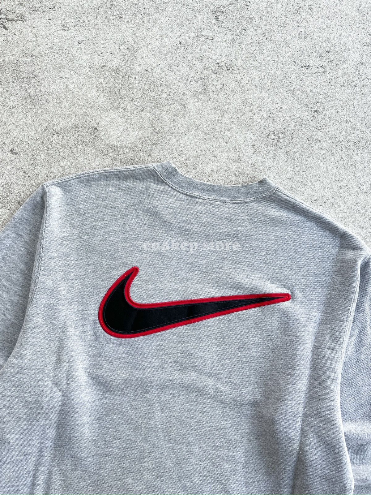 Nike NIKE Spellout x Big Swoosh Vintage 90’s Sweatshirt Size US M / EU 48-50 / 2 - 5 Thumbnail