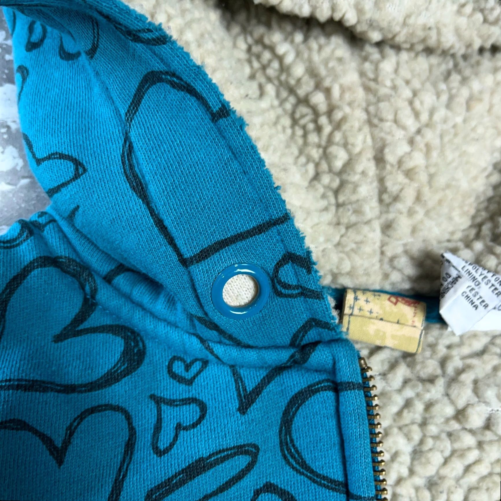 Billabong Vintage Billabong Hoodie Women M Teal Jacket Sherpa Lined Knit Hooded Full Zip Pockets Logo 90s Modern Classic Size M / US 6-8 / IT 42-44 - 6 Thumbnail