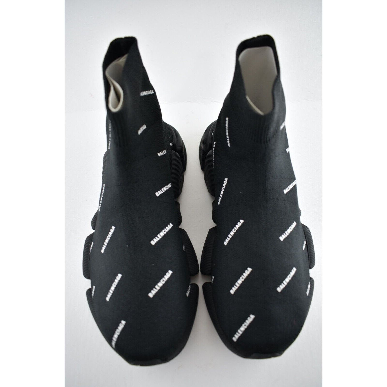 Balenciaga Speed 2.0 All Over Logo High Top Trainer Sock Sneaker 35 Size US 5 / IT 35 - 7 Thumbnail