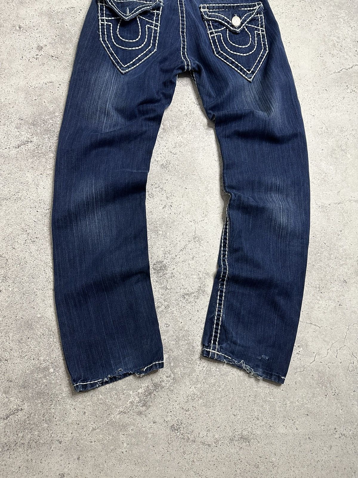 True Religion Rare Y2K True Religion Billy Super T Pocket Distressed Pants Size US 32 / EU 48 - 3 Thumbnail