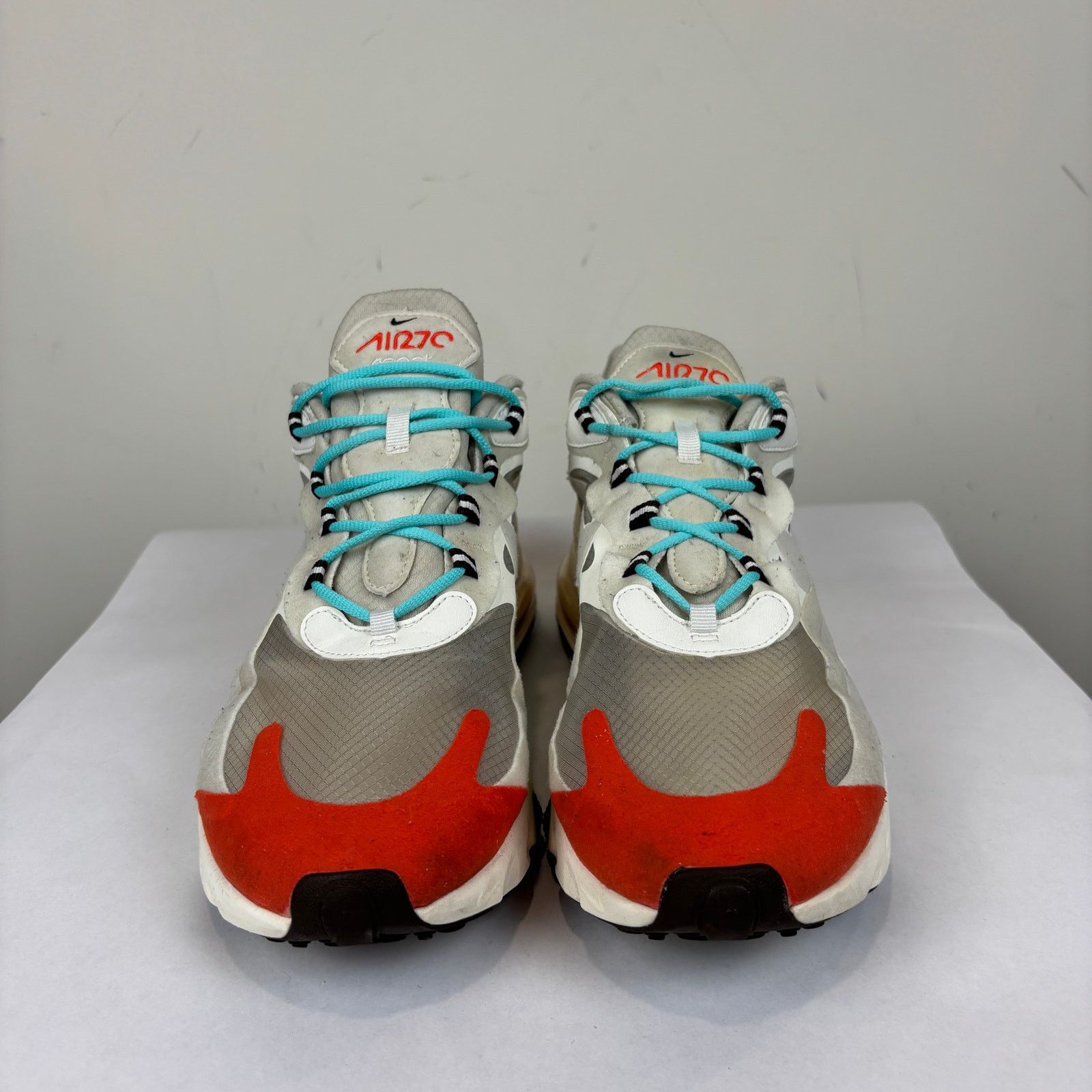 Nike Nike Air Max 270 React Light Beige Chalk Running Shoes 11.5 Size US 11.5 / EU 44-45 - 2 Thumbnail