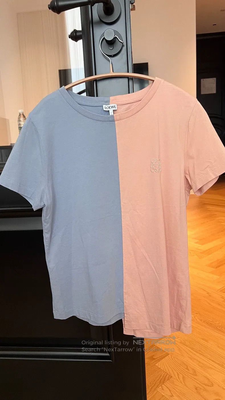 Loewe Loewe Two-color Patchwork Short Sleeve T-Shirt Size S / US 4 / IT 40 - 1 Thumbnail