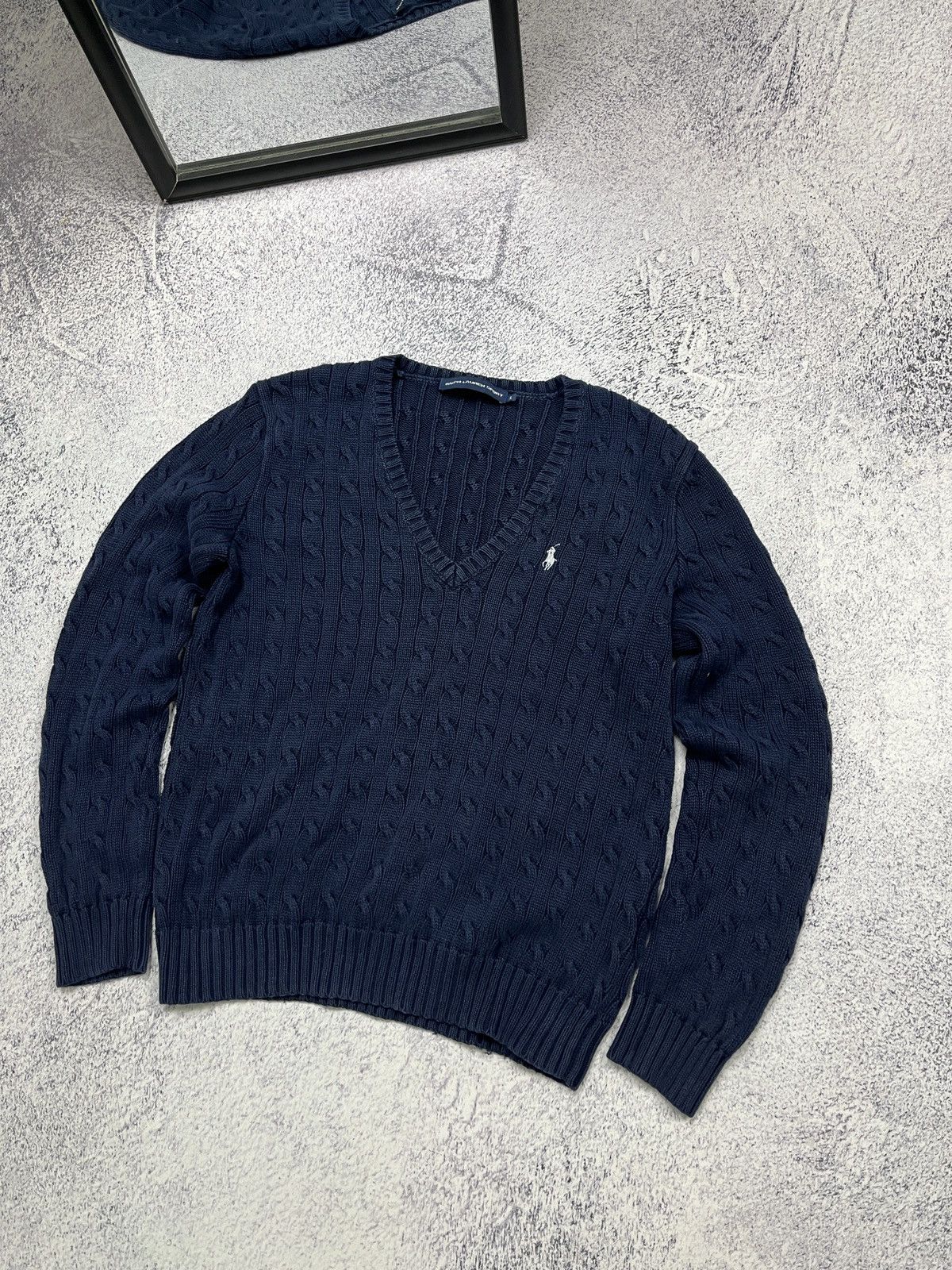 Polo Ralph Lauren × Ralph Lauren Polo Ralph Lauren Cable Knit Preppy Style Sweater Luxury Size US S / EU 44-46 / 1 - 3 Thumbnail