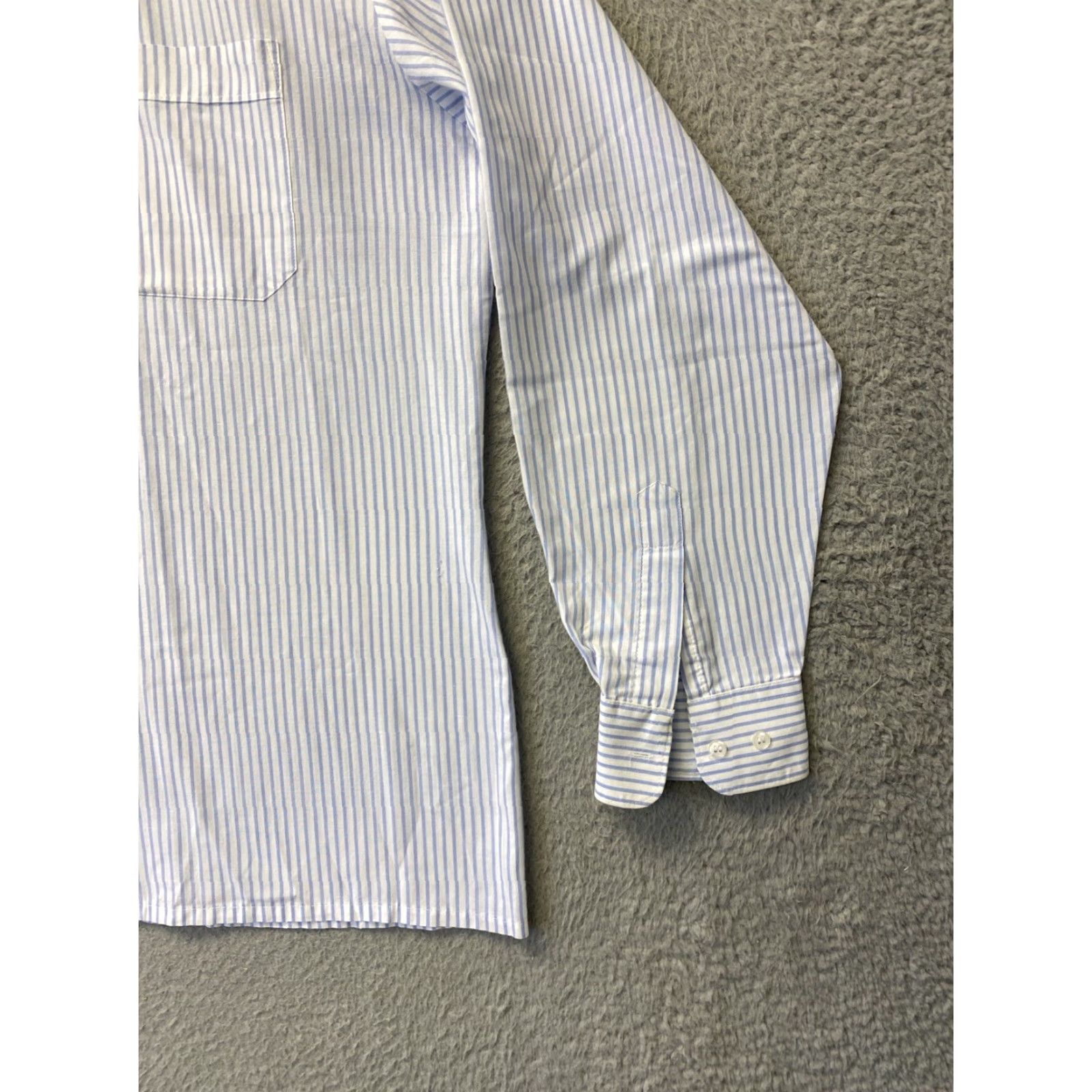 Orvis VINTAGE Orvis Shirt Large L Striped White Blue Button-Up Collared Long Sleeve Mens Size US L / EU 52-54 / 3 - 2 Thumbnail