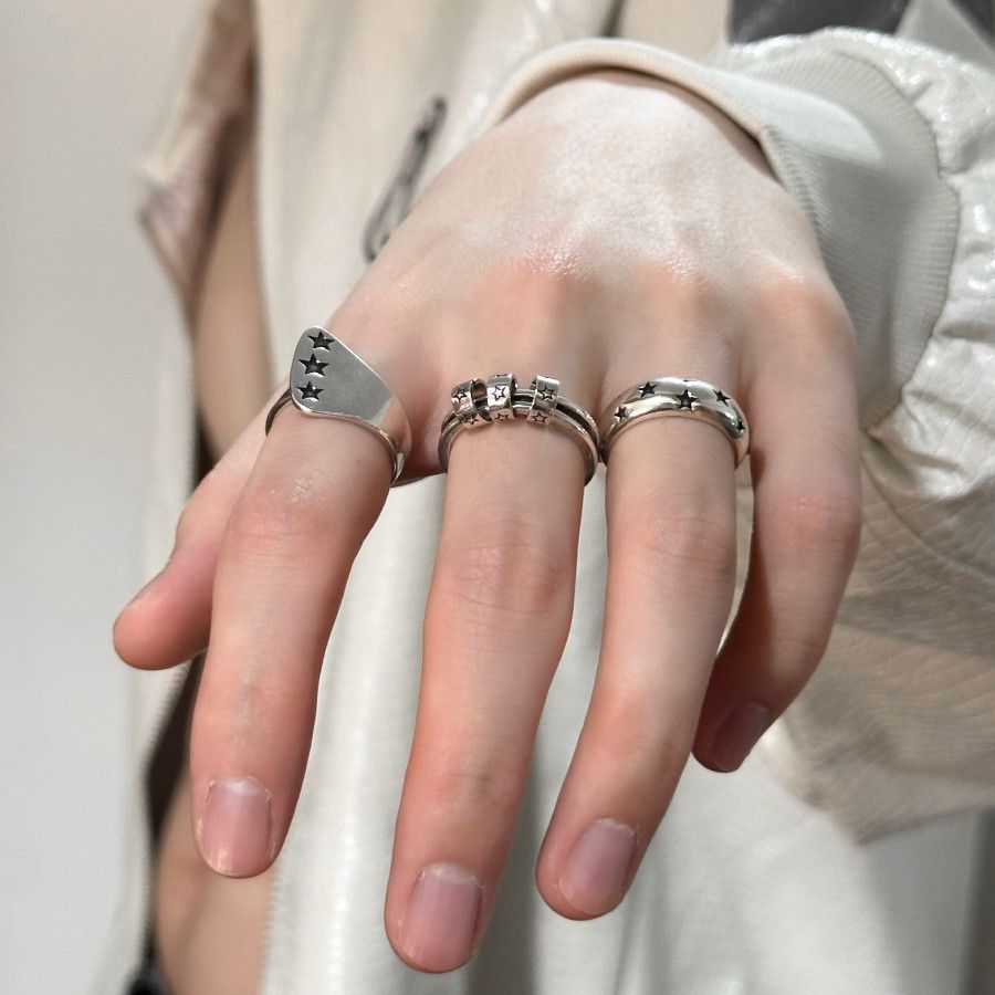 Jewelry New Design Jewelry Rings Open Size Chrome Ring (Size 7-13) Size ONE SIZE - 1 Thumbnail