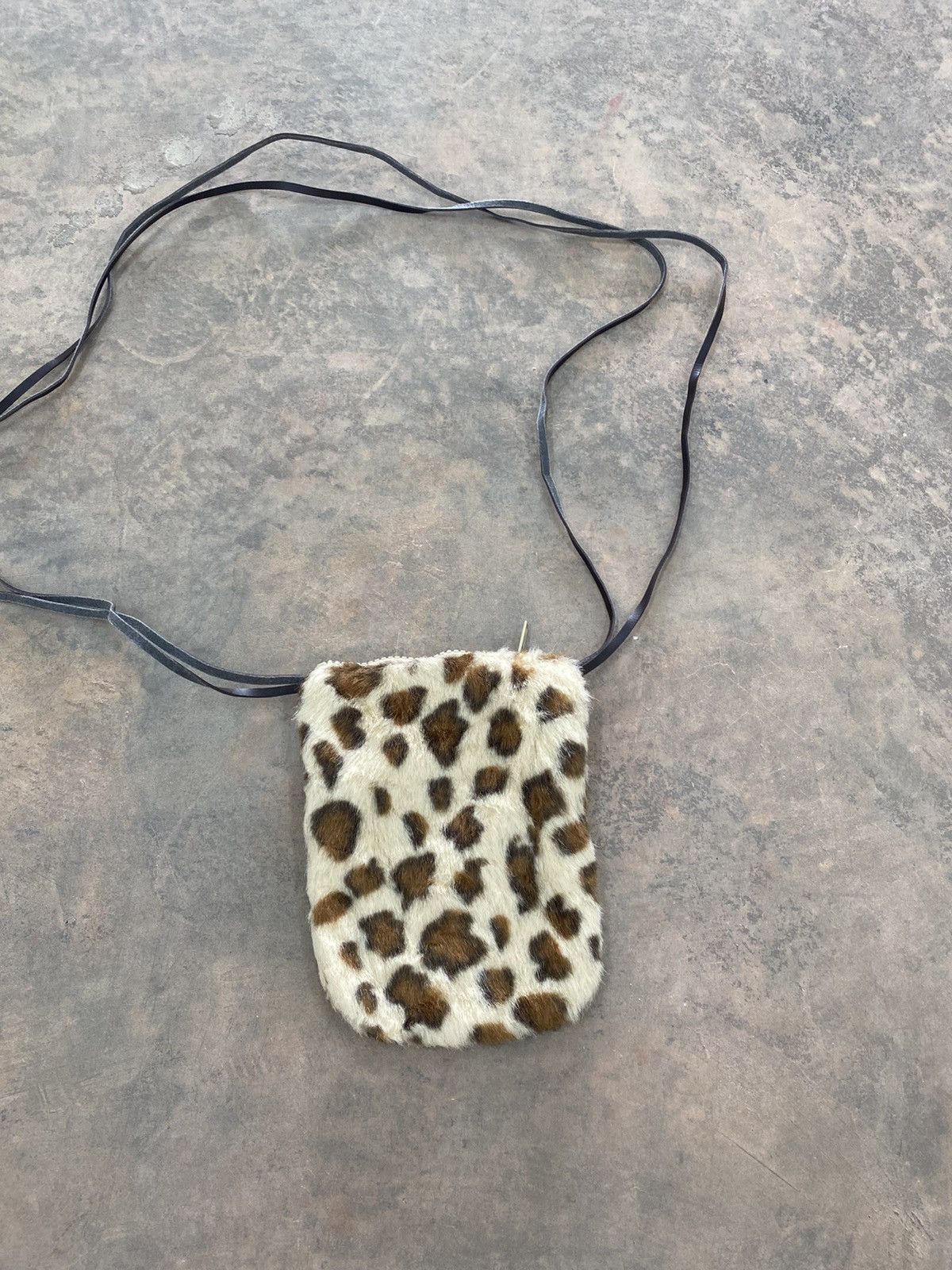 Japanese Brand × Vintage VINTAGE JAPAN SMALL BAG LEOPARD FUR MOHAIR Size ONE SIZE - 2 Thumbnail