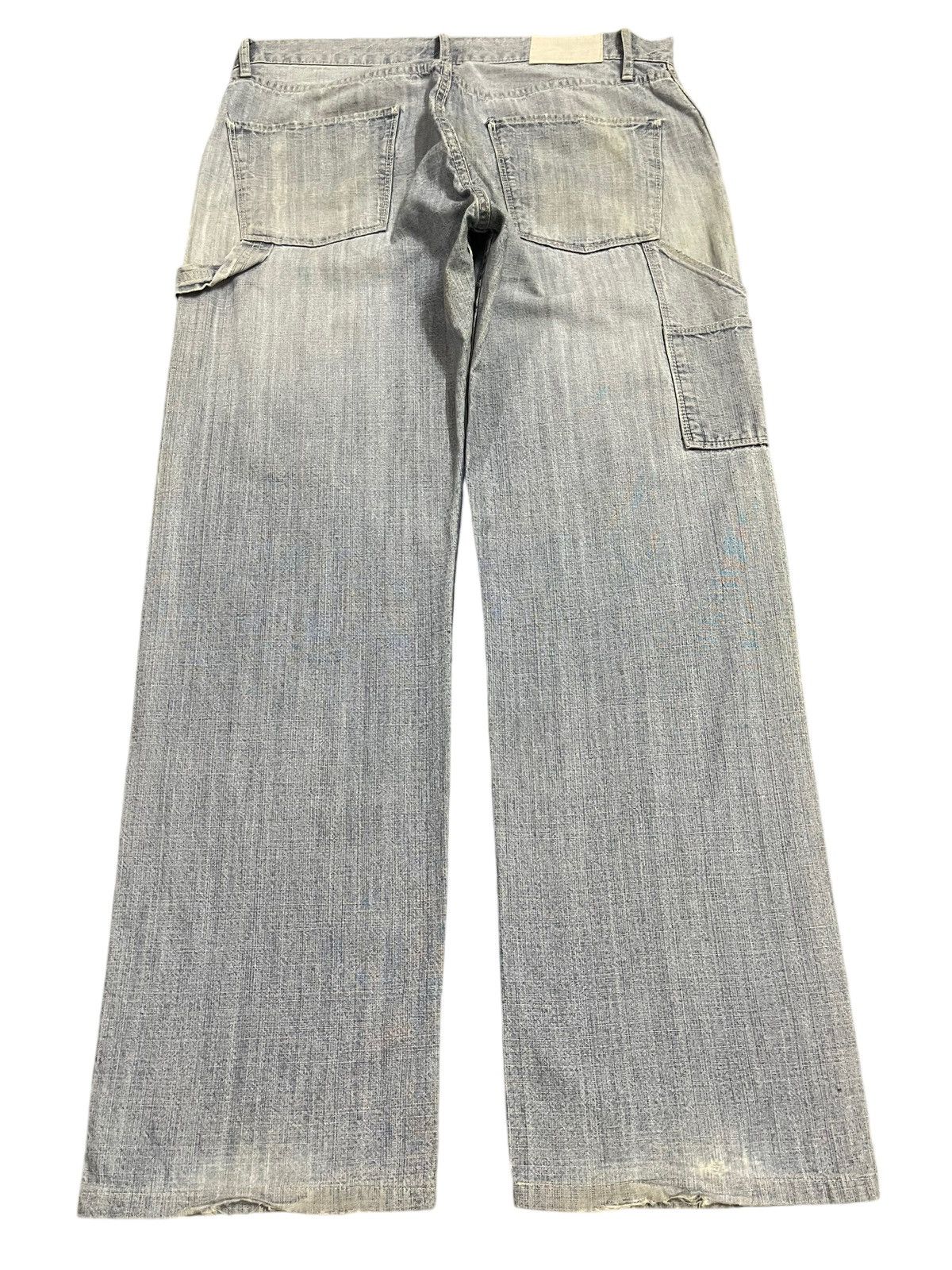Uniqlo Vintage Japanese Uniqlo Blue Faded Wash Carpenter Jeans Size US 34 / EU 50 - 2 Thumbnail