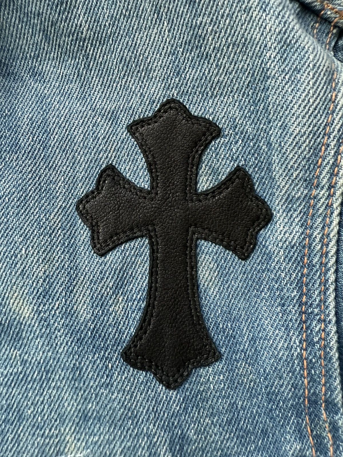 Chrome Hearts Chrome hearts levis cross patches denim jacket Size US S / EU 44-46 / 1 - 3 Thumbnail