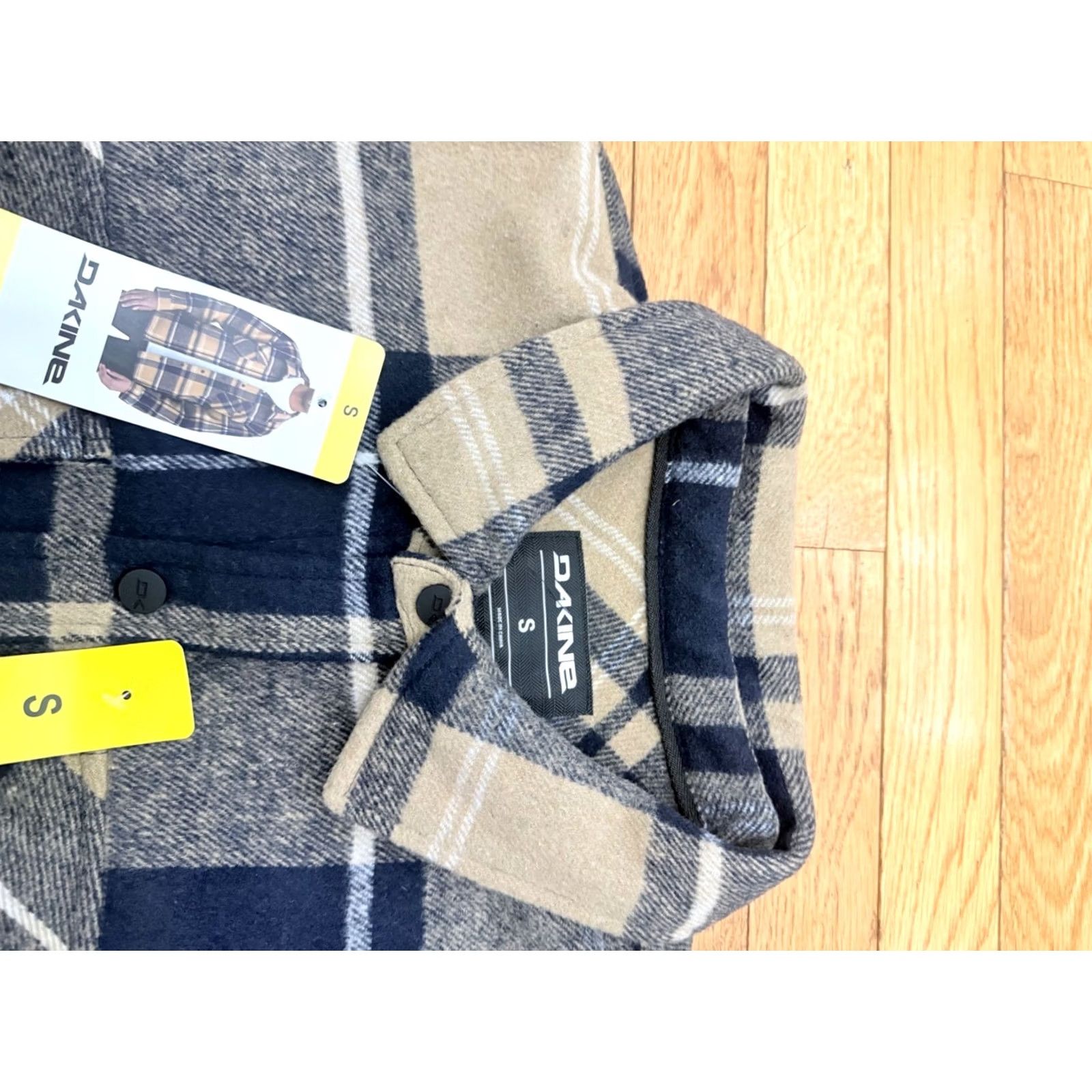 Dakine DAKINE Shirt Jacket Shacket Men S Tan Plaid Flannel Snap Front Lined NEW Size US S / EU 44-46 / 1 - 4 Thumbnail