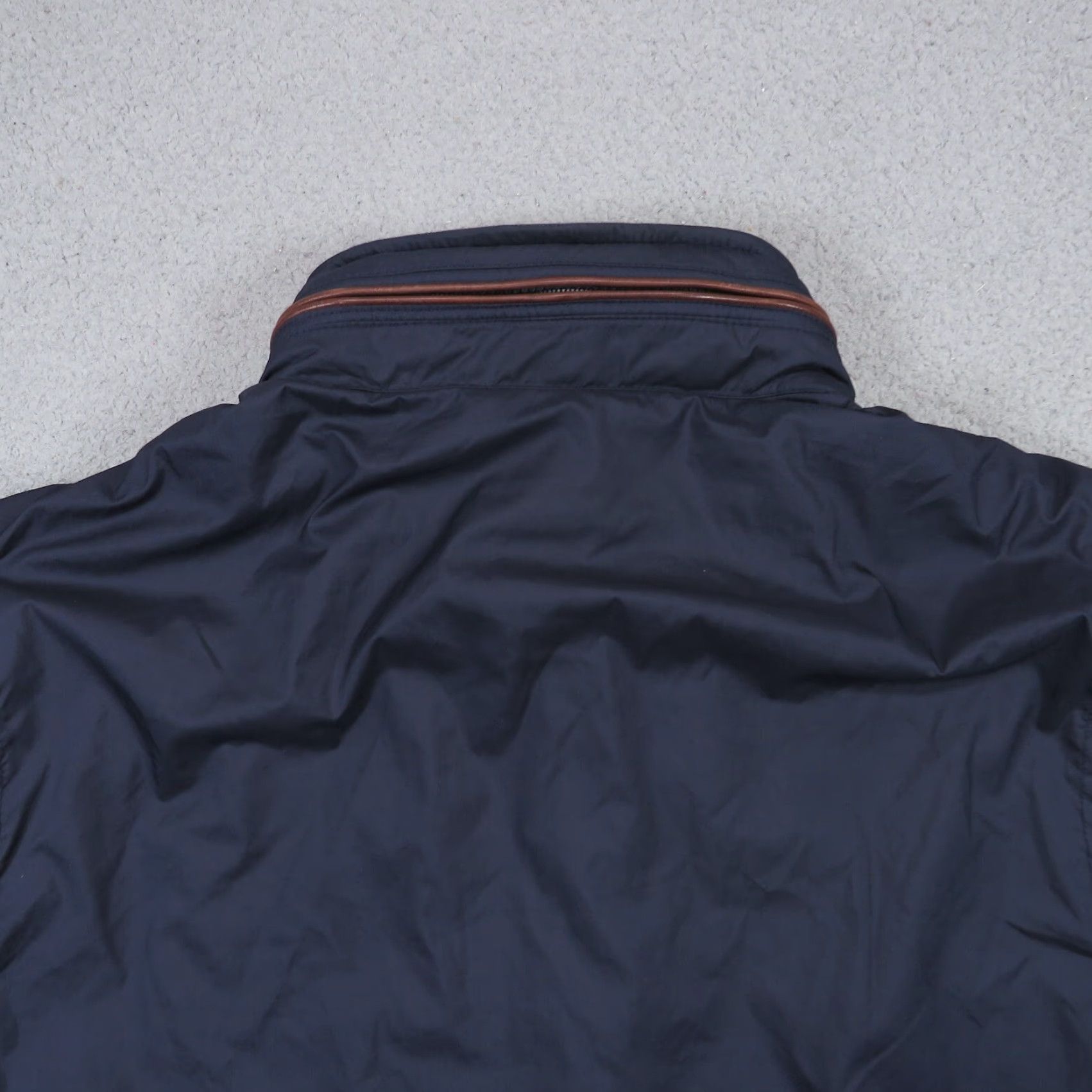 Polo Ralph Lauren VINTAGE Polo Ralph Lauren Jacket Men XL Navy Leather Trim Pony Fleece Lined Coat Size US XL / EU 56 / 4 - 2 Thumbnail