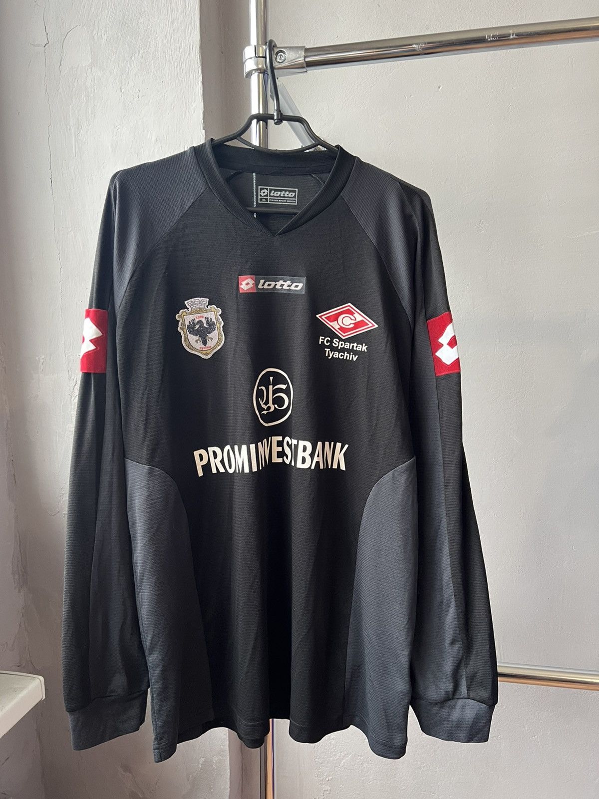 Lotto Sport 2006 FC Spartak Tyachiv Ukraine GK #1 Soccer Jersey match Size US XL / EU 56 / 4 - 2 Thumbnail