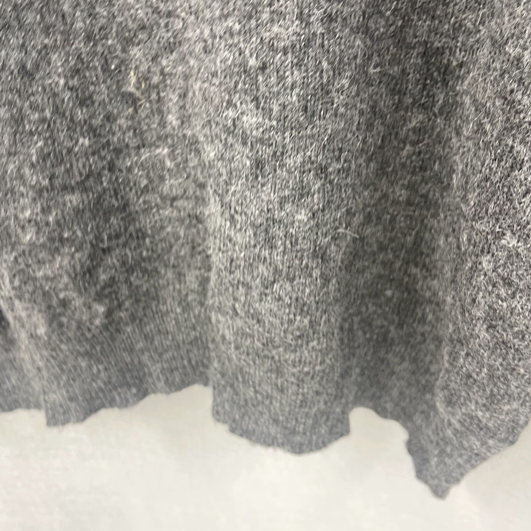 Vintage Fine Collection Sweater Womens L Angora Knit Fringe Boho Paris Gray Crew Neck Long Sleeve Pullover Bohemian 90s? Size L / US 10 / IT 46 - 7 Thumbnail