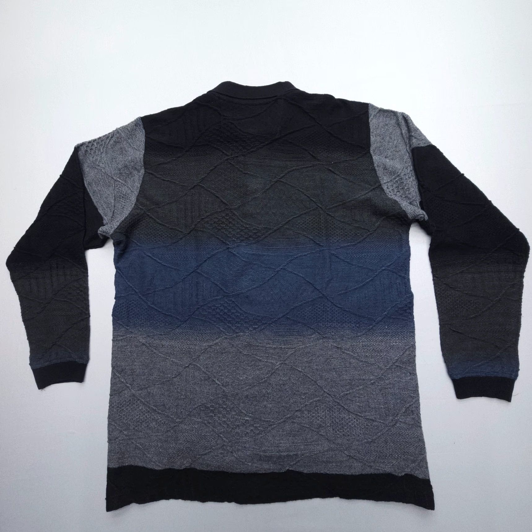 Vintage VINTAGE Jack Lipson Signature Wool Blend Textured Polo Sweater Mens Large Long Sleeve Size US L / EU 52-54 / 3 - 2 Thumbnail