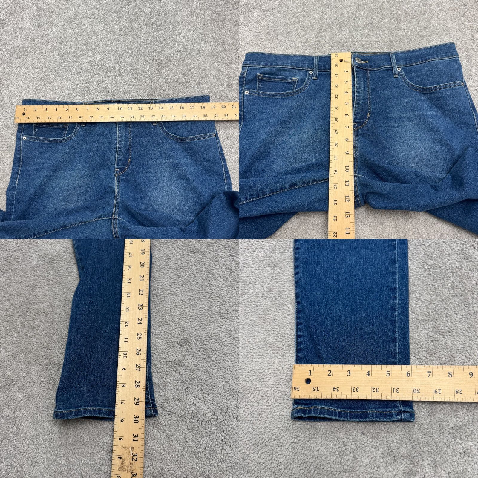 Levi's Levi's 311 Shaping Skinny Denim Jeans Womens 34x32 Blue Mid Rise Stretch NWOT Size 24" / US 00 / IT 34 - 9 Thumbnail