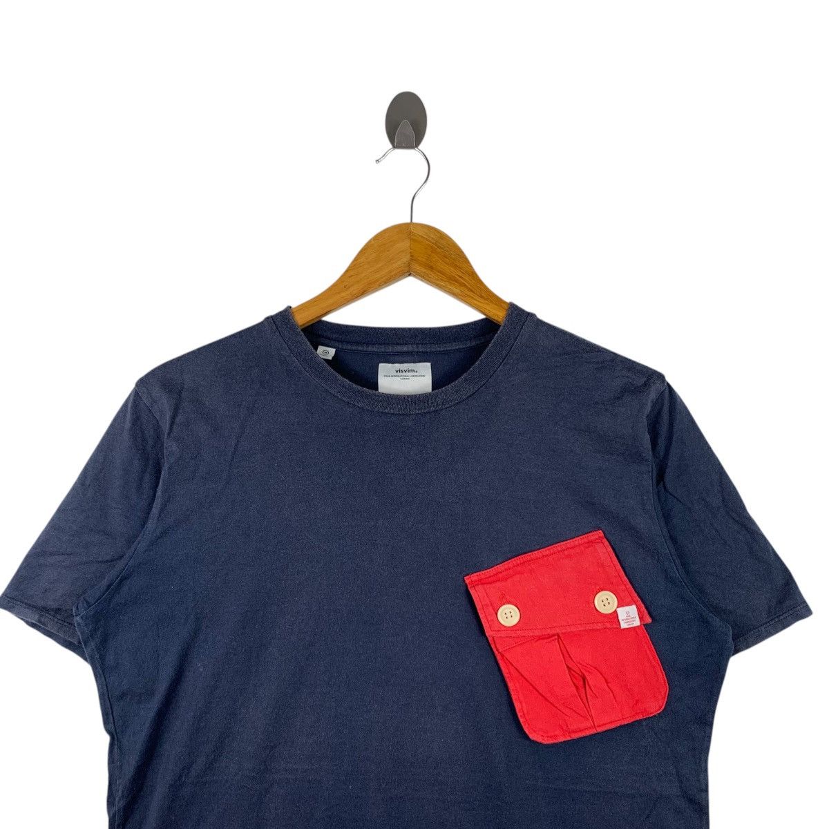 Visvim 2001 VISVIM Japanese Brand Pocket Navy Short Sleeve Shirt Size US M / EU 48-50 / 2 - 2 Thumbnail