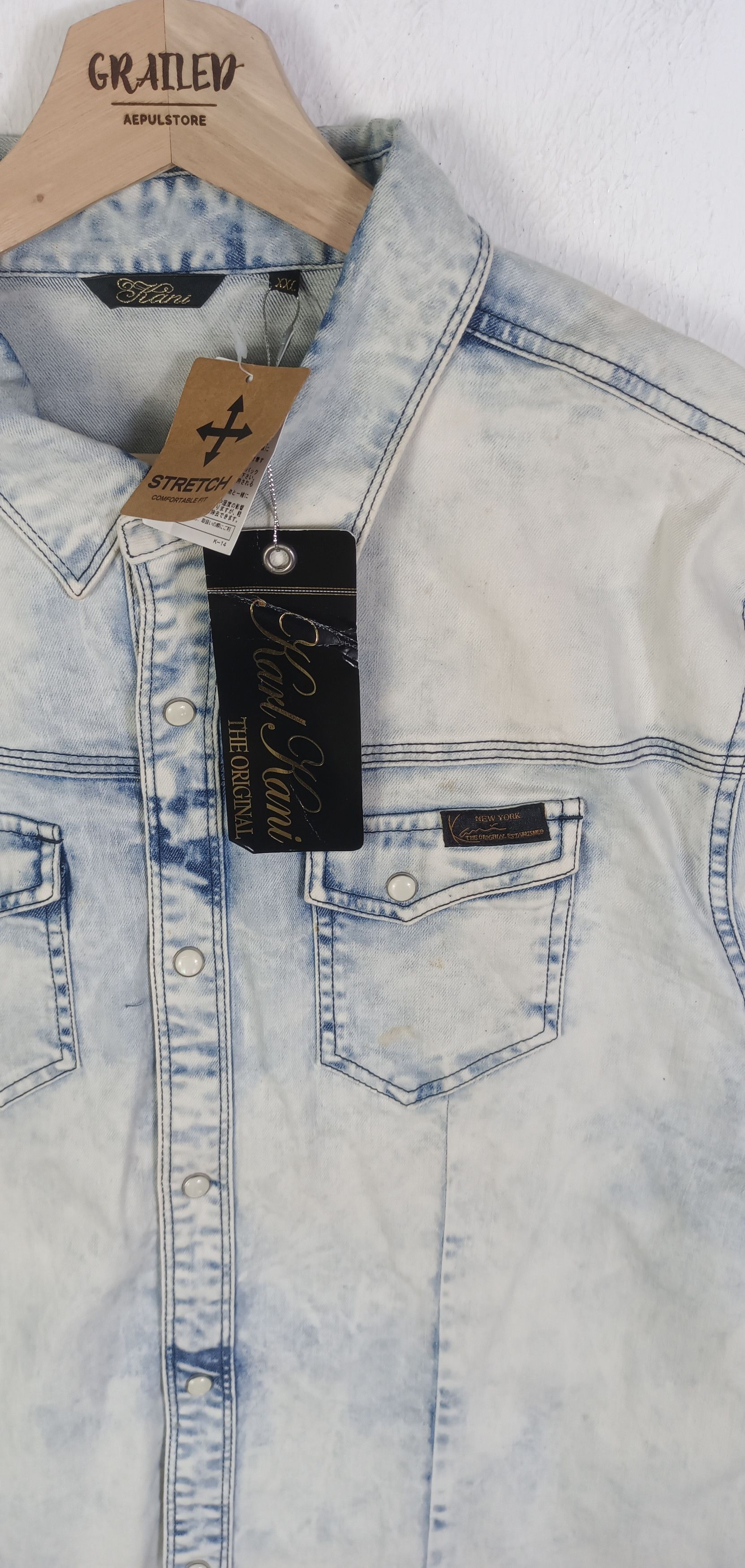 Karl Kani Karl Kani Western Rock Button Denim With Tag Size US M / EU 48-50 / 2 - 6 Thumbnail