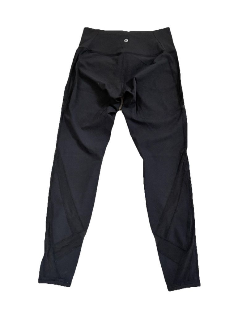 Lululemon LULULEMON WUNDER UNDER HIGH RISE TIGHT 28”MESH BLACK SIZE 10 Size 32" / US 10 / IT 46 - 10 Thumbnail