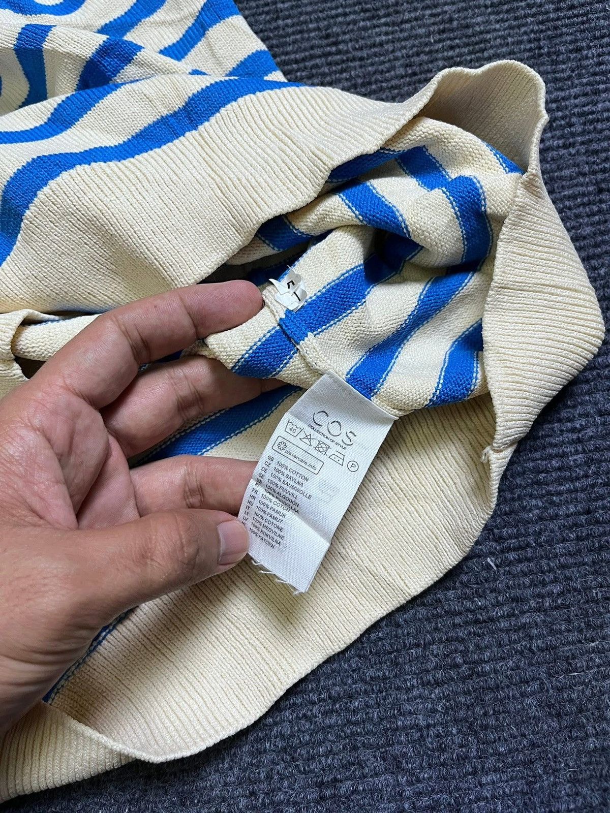 Cos COS Striped Knitted Top Size S / US 4 / IT 40 - 8 Thumbnail