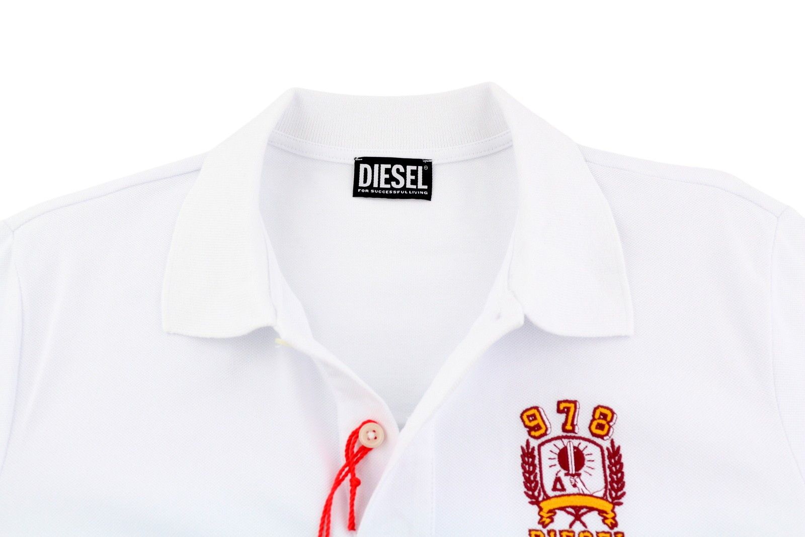 Diesel T-SMITH-E2 M White Patterned Logo T-Shirt 41166 Size US M / EU 48-50 / 2 - 4 Thumbnail