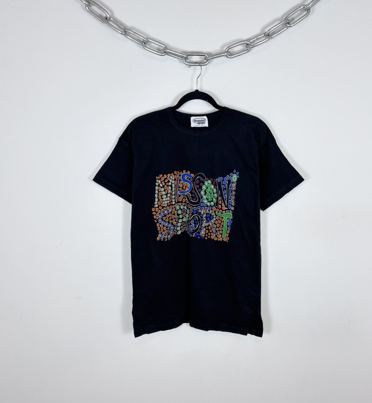 Missoni Missoni Sport Vintage Men’s Big Logo Black T-Shirt Tee Size US S / EU 44-46 / 1 - 1 Thumbnail
