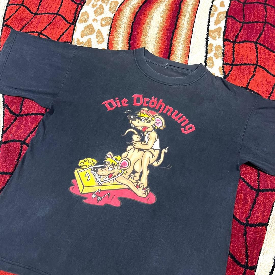 Vintage Thrashed Faded Mouse Doggie Pornstar Skategang Rare T Shirt Size US XL / EU 56 / 4 - 1 Thumbnail