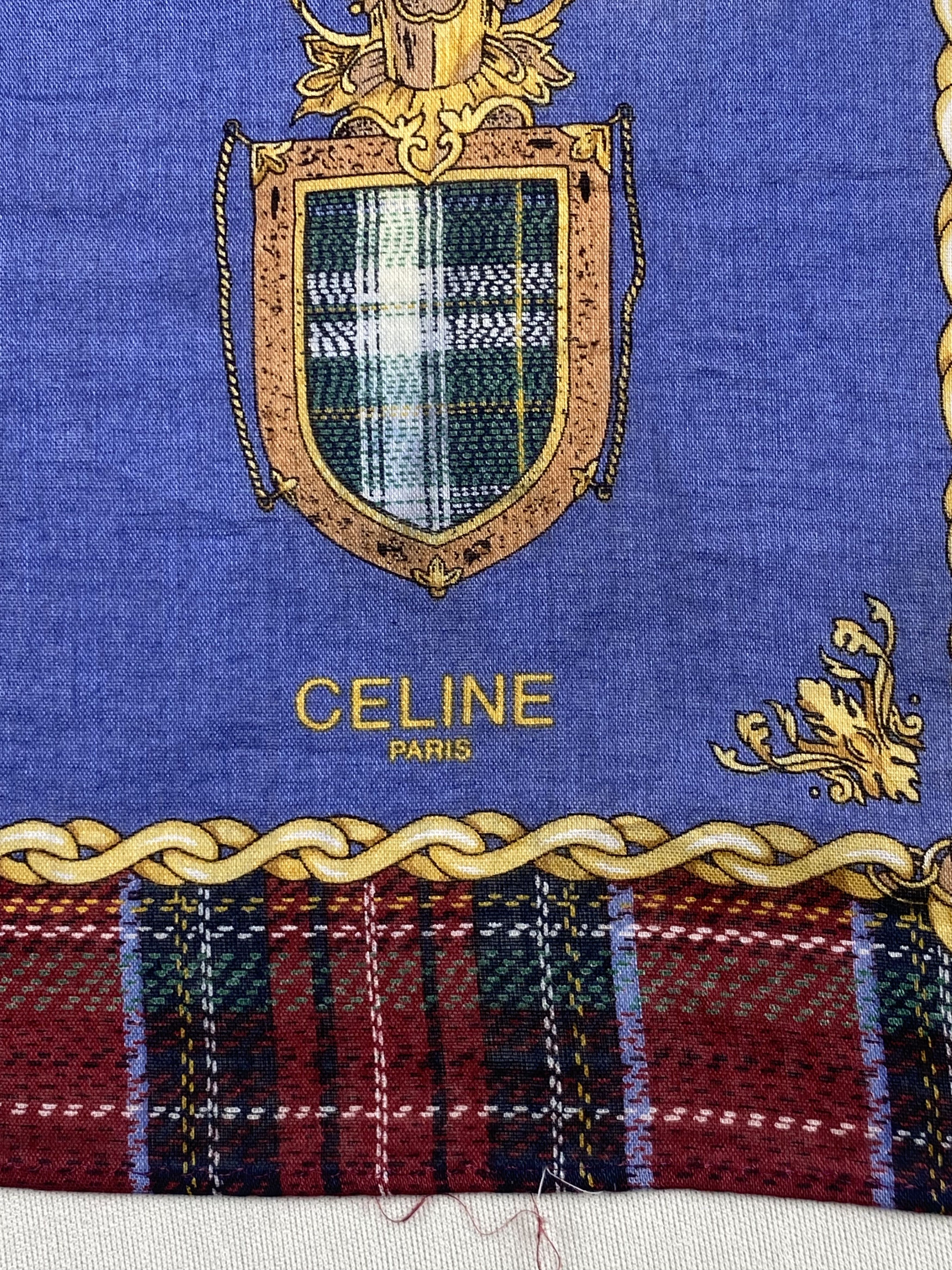 Celine Vintage Celine Handkerchief Pocket Square Bandana HM0003 Size ONE SIZE - 5 Thumbnail