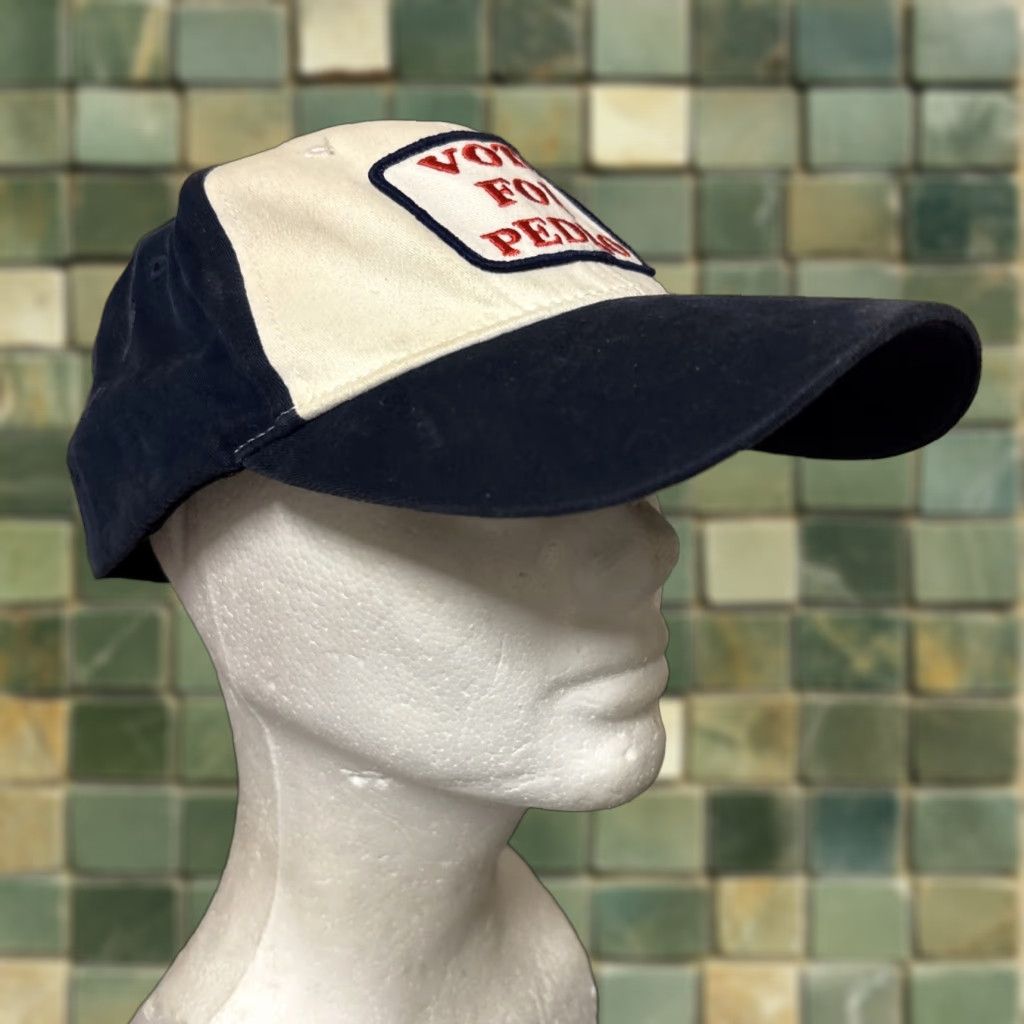 Vintage Napoleon Dynamite Vote For Pedro Embroidered Baseball Cap Bio-Domes Headgear Baseball Cap Men One Size Blue Twill Adjustable Vintage: No Size ONE SIZE - 1 Thumbnail