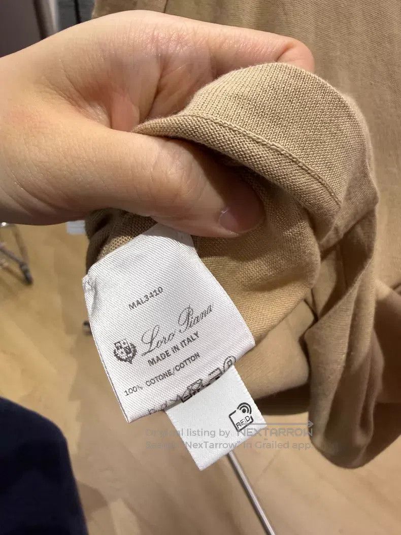 Loro Piana Loro Piana Logo Embroidered Short Sleeve - Cotton Size S / US 4 / IT 40 - 4 Thumbnail