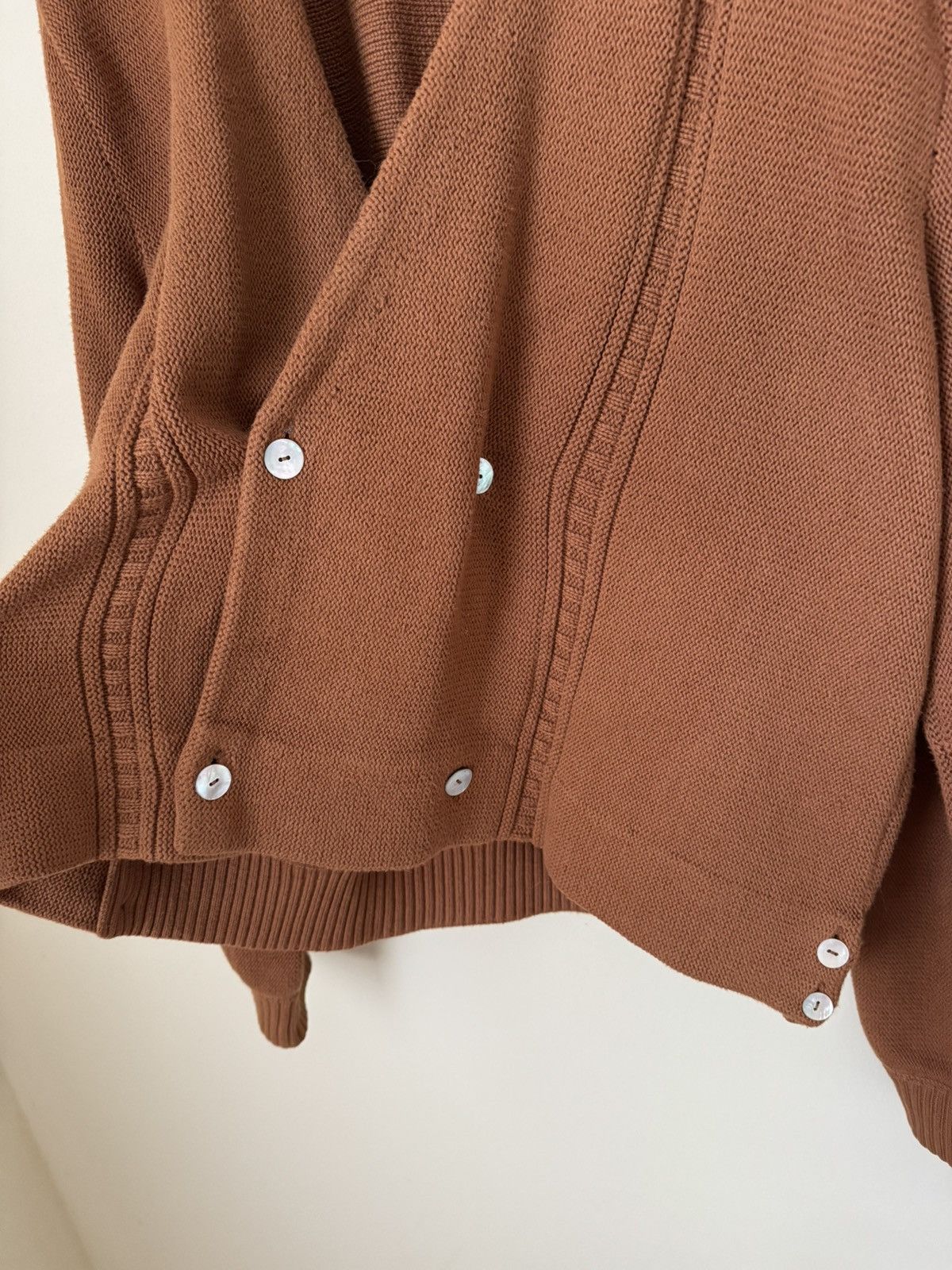 Bode Bode Double Breasted Cardigan Sweater Brown Large XL Size US L / EU 52-54 / 3 - 2 Thumbnail
