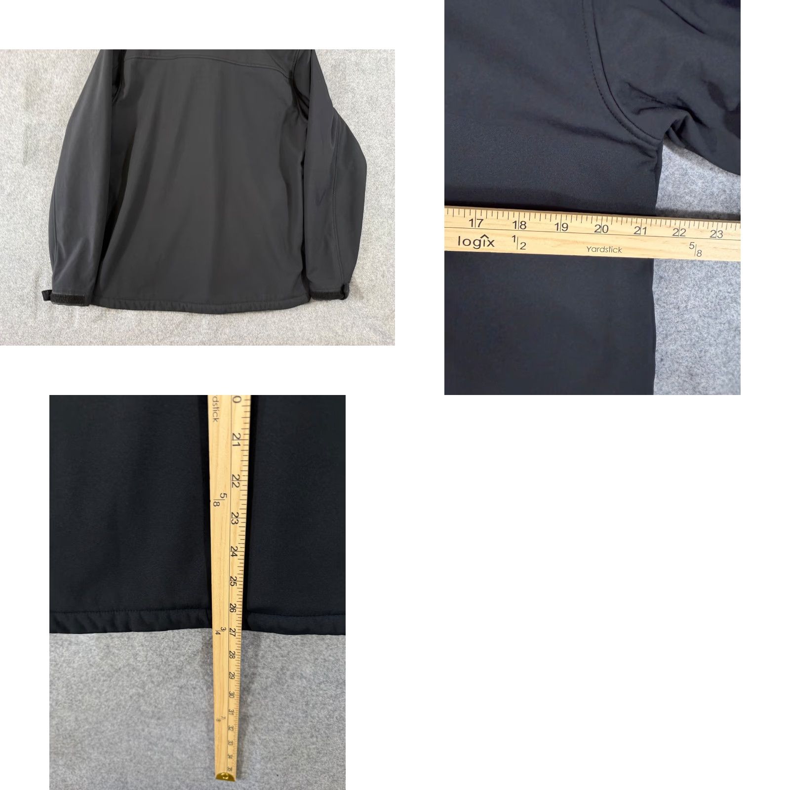 Vintage Magellan Softshell Jacket Mens M Black Fleece Lined Classic Fit Full Zip Stretch Outdoor Utility Shirt Size US M / EU 48-50 / 2 - 9 Thumbnail