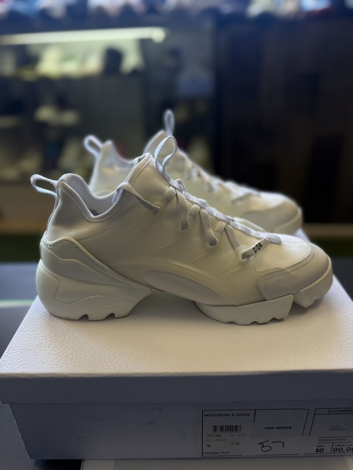 Dior Dior Women’s Low Top D-Connect White Size 40 W BOX Size US 10 / IT 40 - 4 Thumbnail