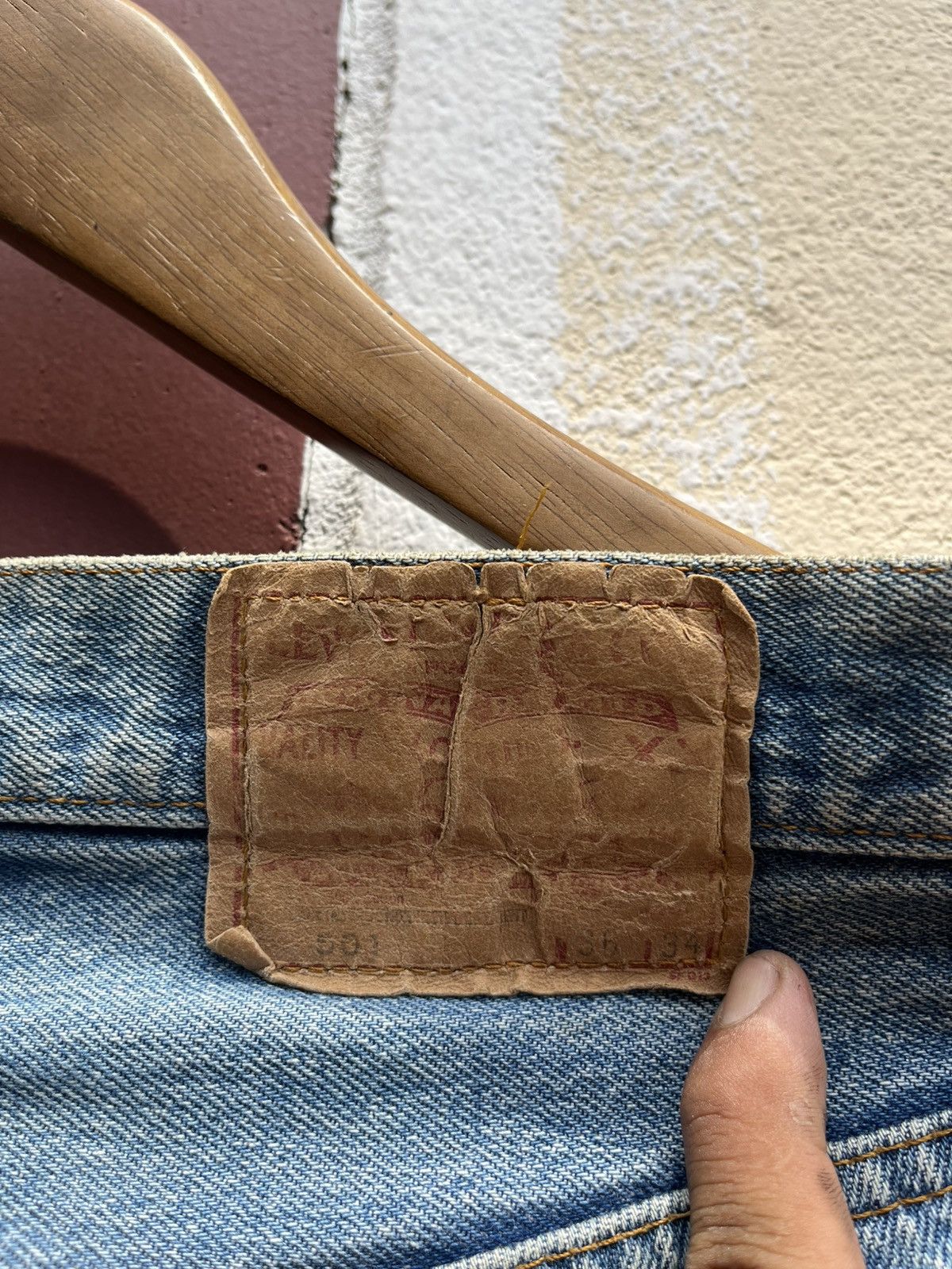 Vintage Thrashed Faded 80s’ Levi’s 501 Size US 33 - 6 Thumbnail